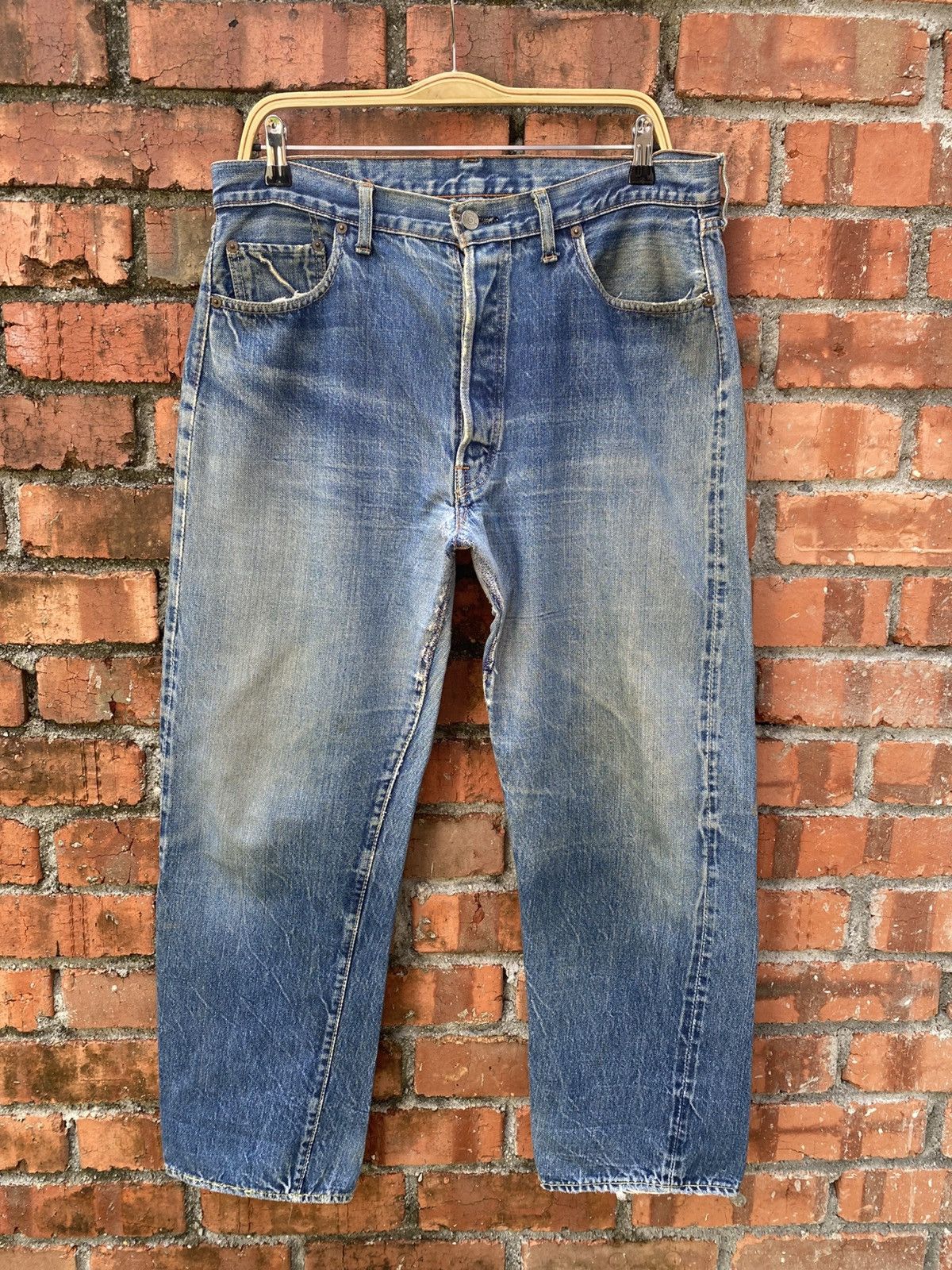 Levi's Vintage Clothing W36x28 true Vintage levi's redline big E repaired Size US 36 / EU 52 - 1 Thumbnail