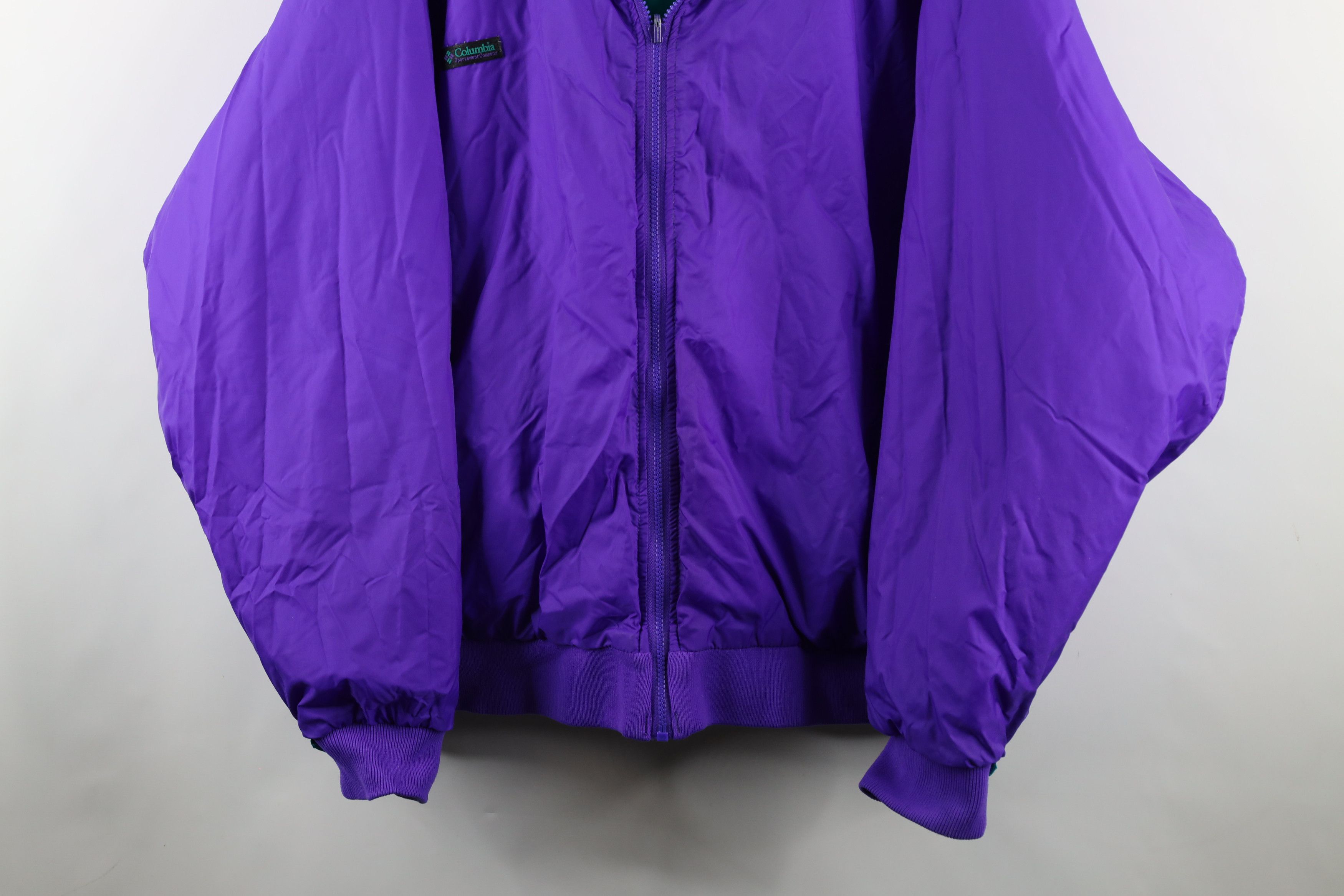 Columbia × Vintage Vintage 90s Columbia Reversible Full Zip Bomber Jacket Size US XXL / EU 58 / 5 - 13 Thumbnail