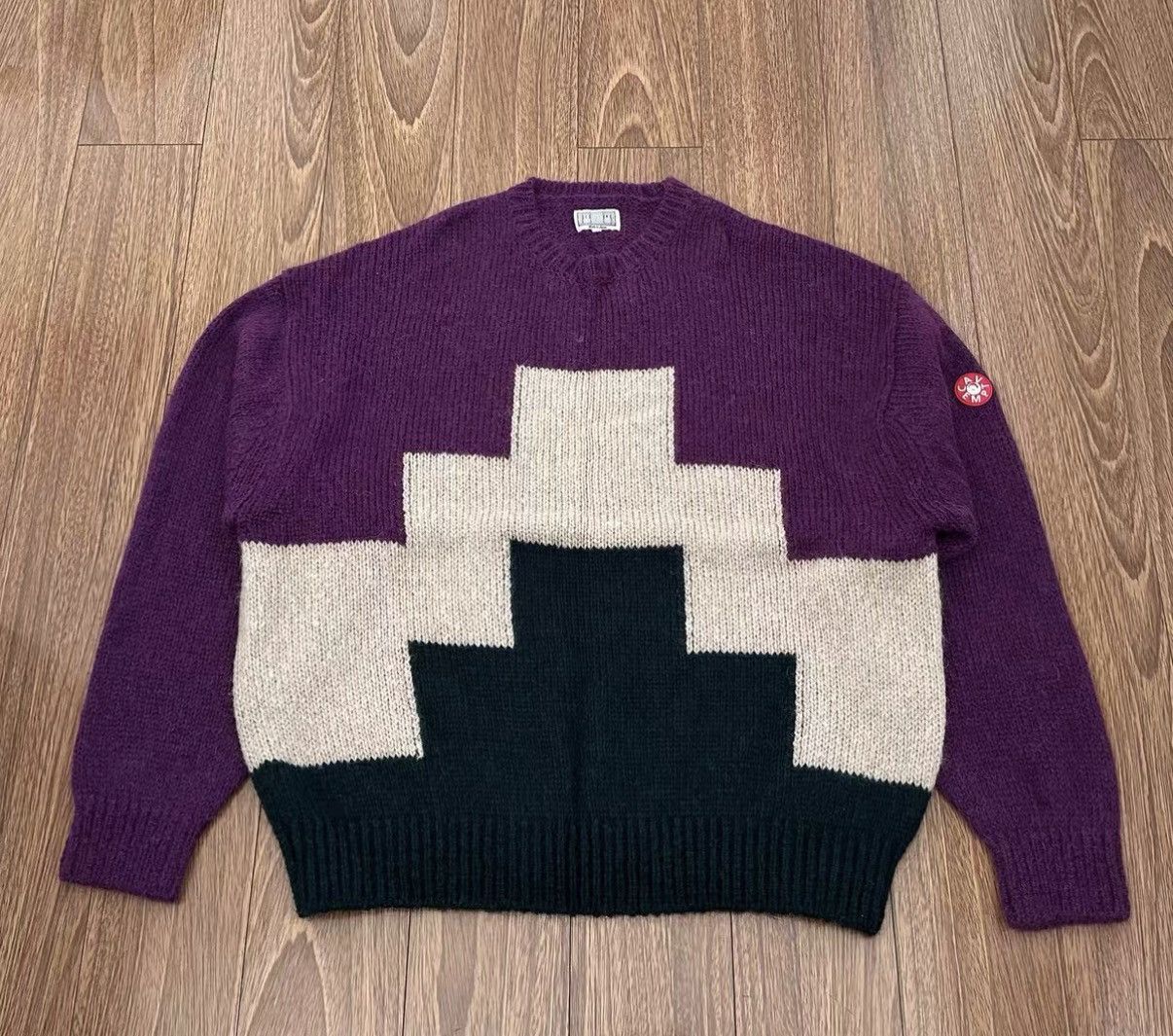 Cav Empt C.E CAVEMPT KNIT SWEATER Pyramid pattern sweater Size US XL / EU 56 / 4 - 1 Thumbnail