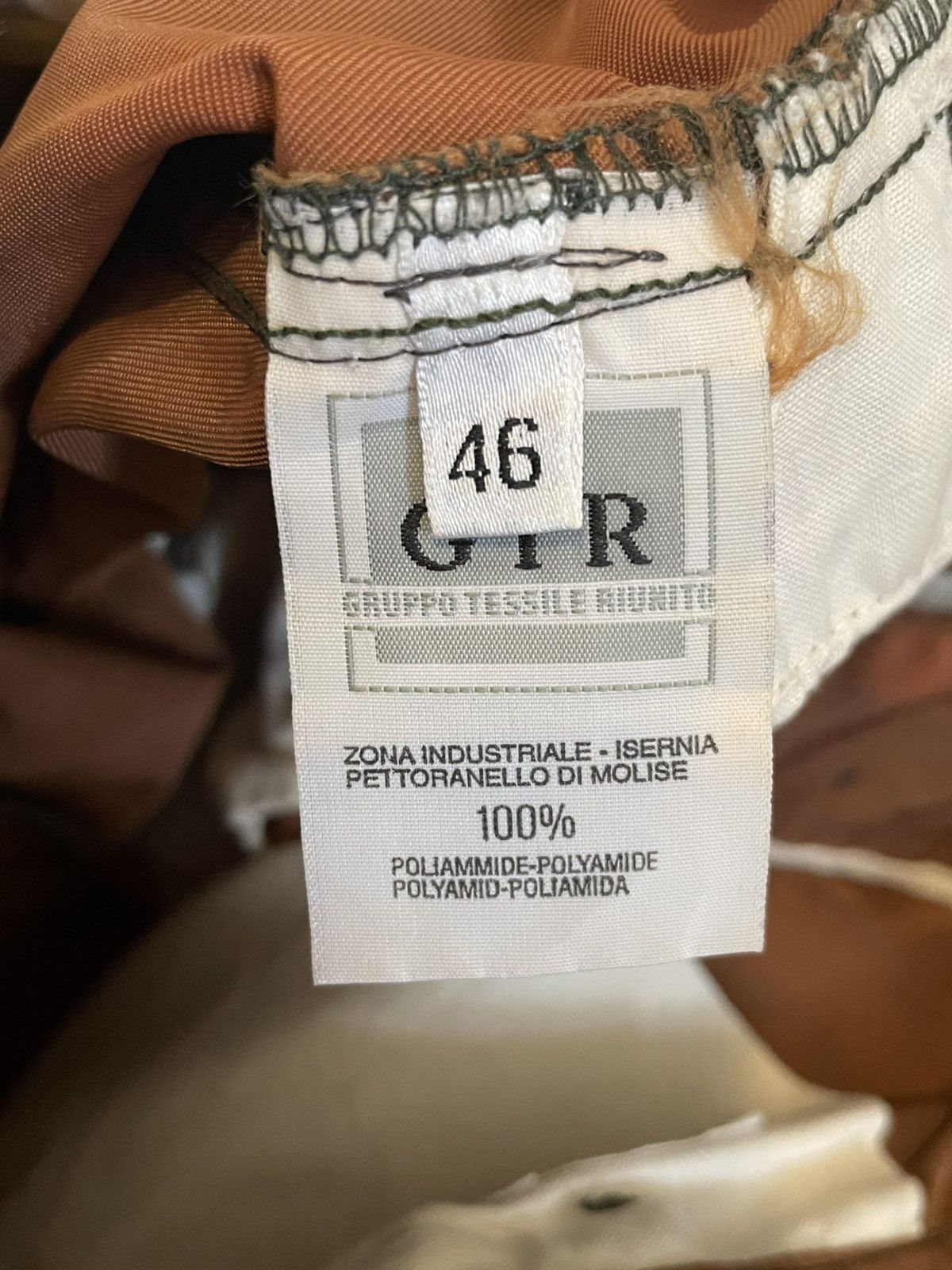 Helmut Lang 1996 Burnt Orange Nylon Stripe Trousers Size US 30 / EU 46 - 11 Thumbnail