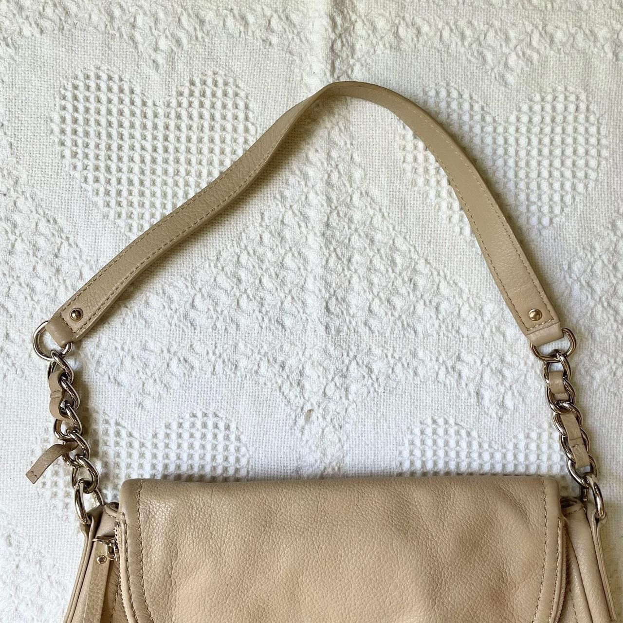 Kate Spade Kate Spade Purse Bag Beige Gold Pebbled Leather Cobble READ Size ONE SIZE - 3 Thumbnail