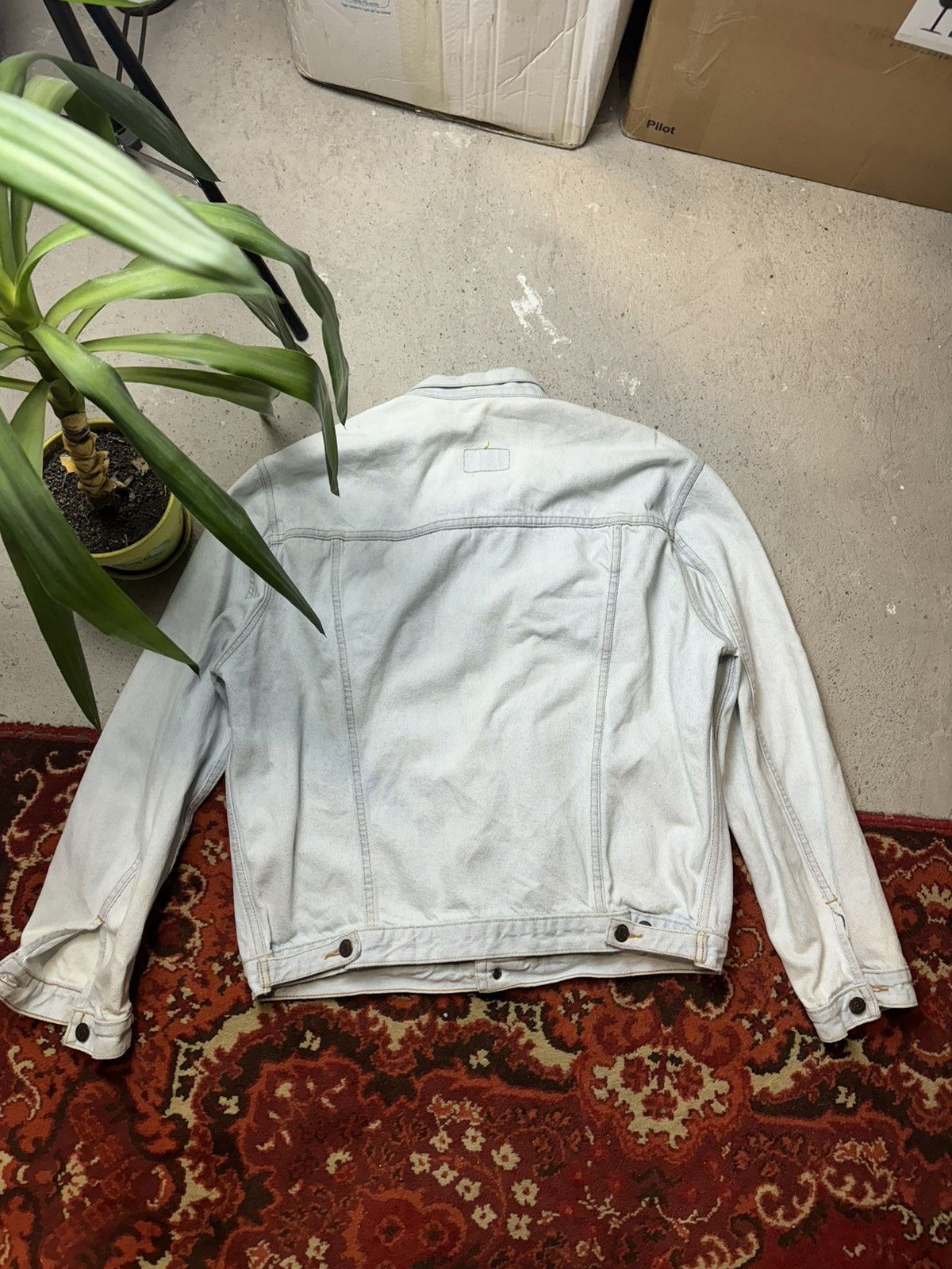 Levi's × Vintage Vintage Y2K Levi’s Rare 80s White Denim Fade Jacket Size US L / EU 52-54 / 3 - 10 Thumbnail