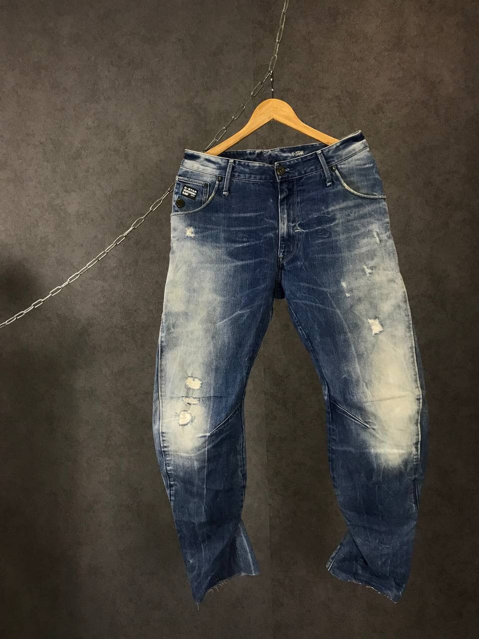 G-Star G Star Raw distressed denim jeans Size US 32 / EU 48 - 1 Thumbnail