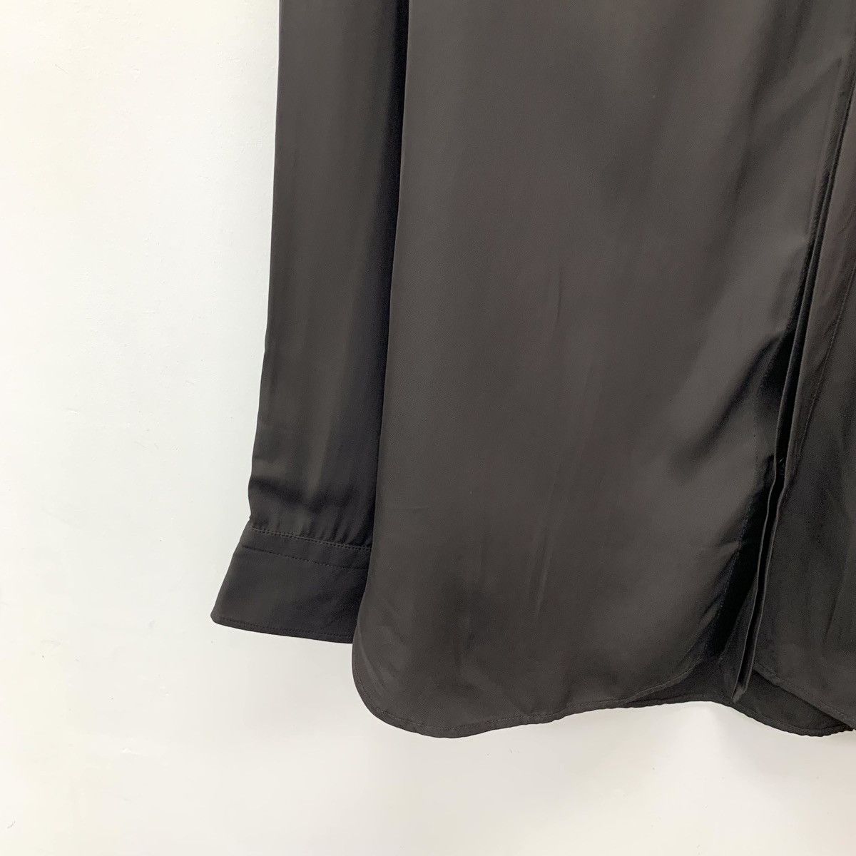Bottega Veneta Bottega Veneta Dark Brown Collared Long Sleeve Shirt K26WX Size L / US 10 / IT 46 - 4 Thumbnail