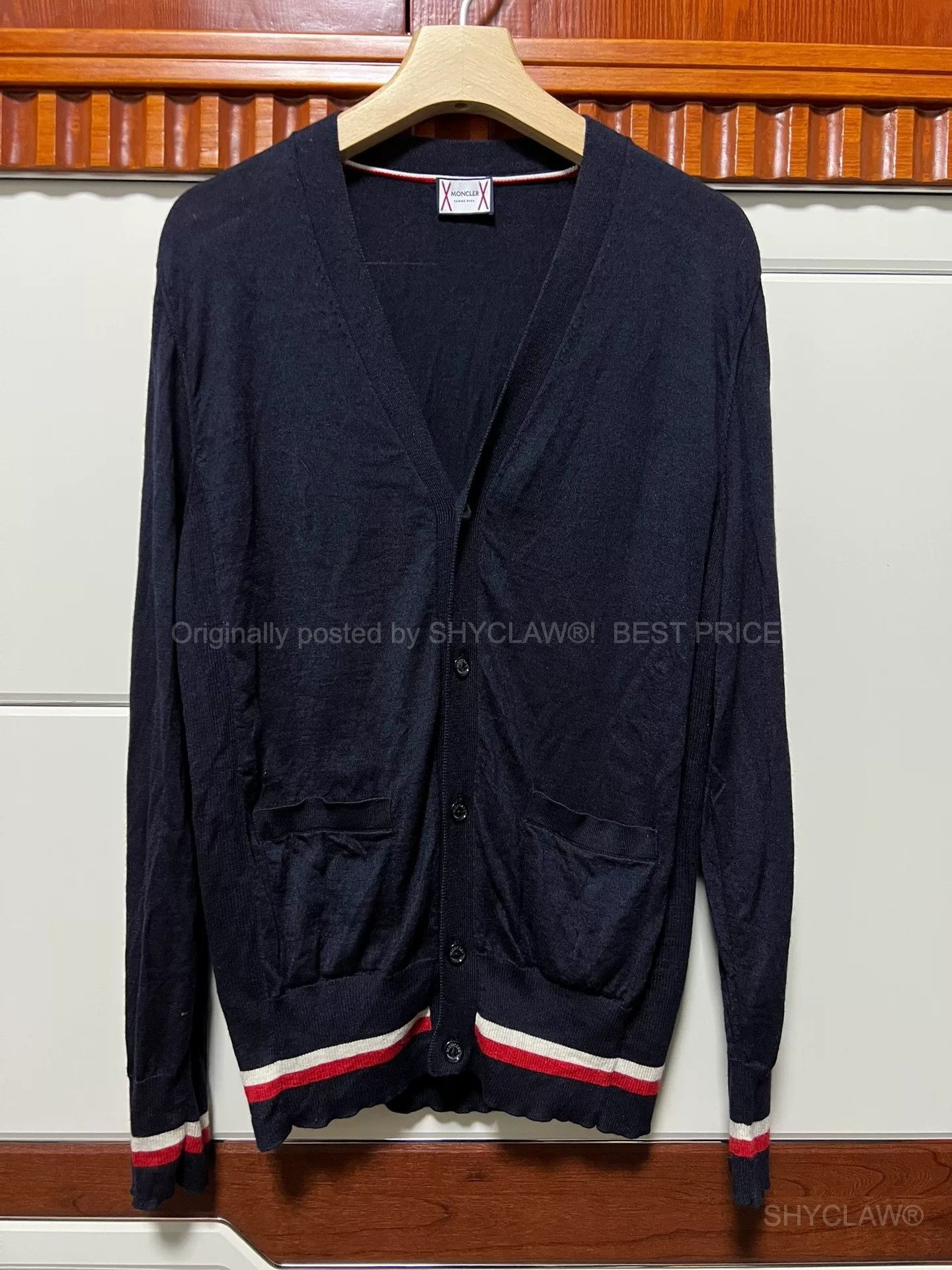 Moncler Gamme Bleu Italy Cashmere Wool Blend Bfajxn460 in Blue, Men's (Size Xl)