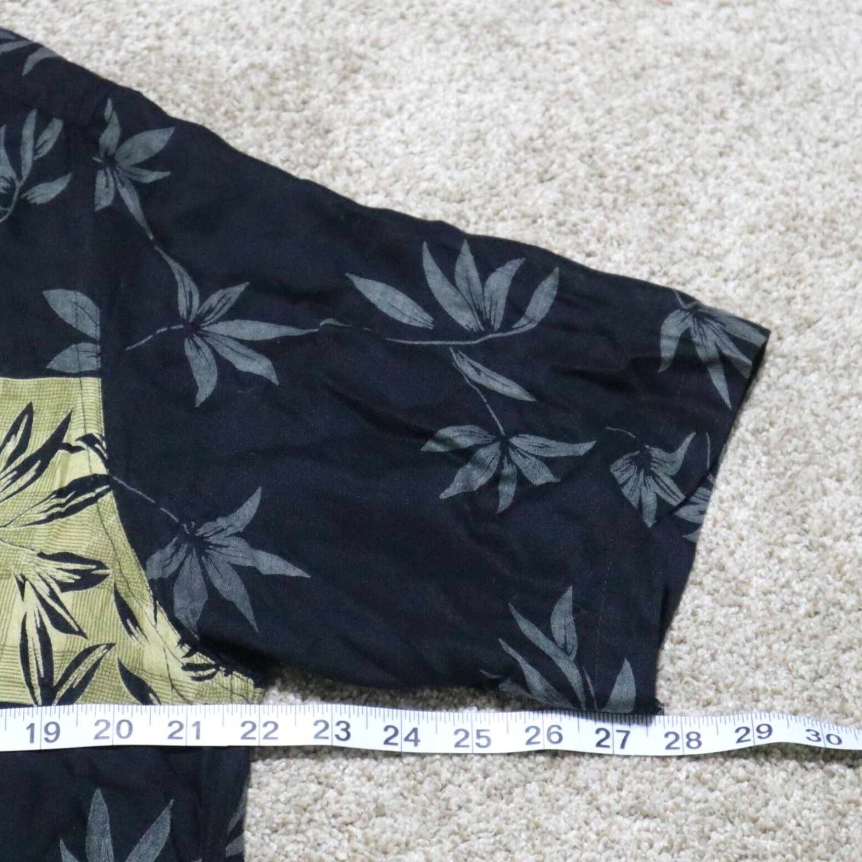 Asics PB Basics Shirt Women's L Black Button-Up Casual 100% Cotton Hawaiian Size L / US 10 / IT 46 - 6 Thumbnail