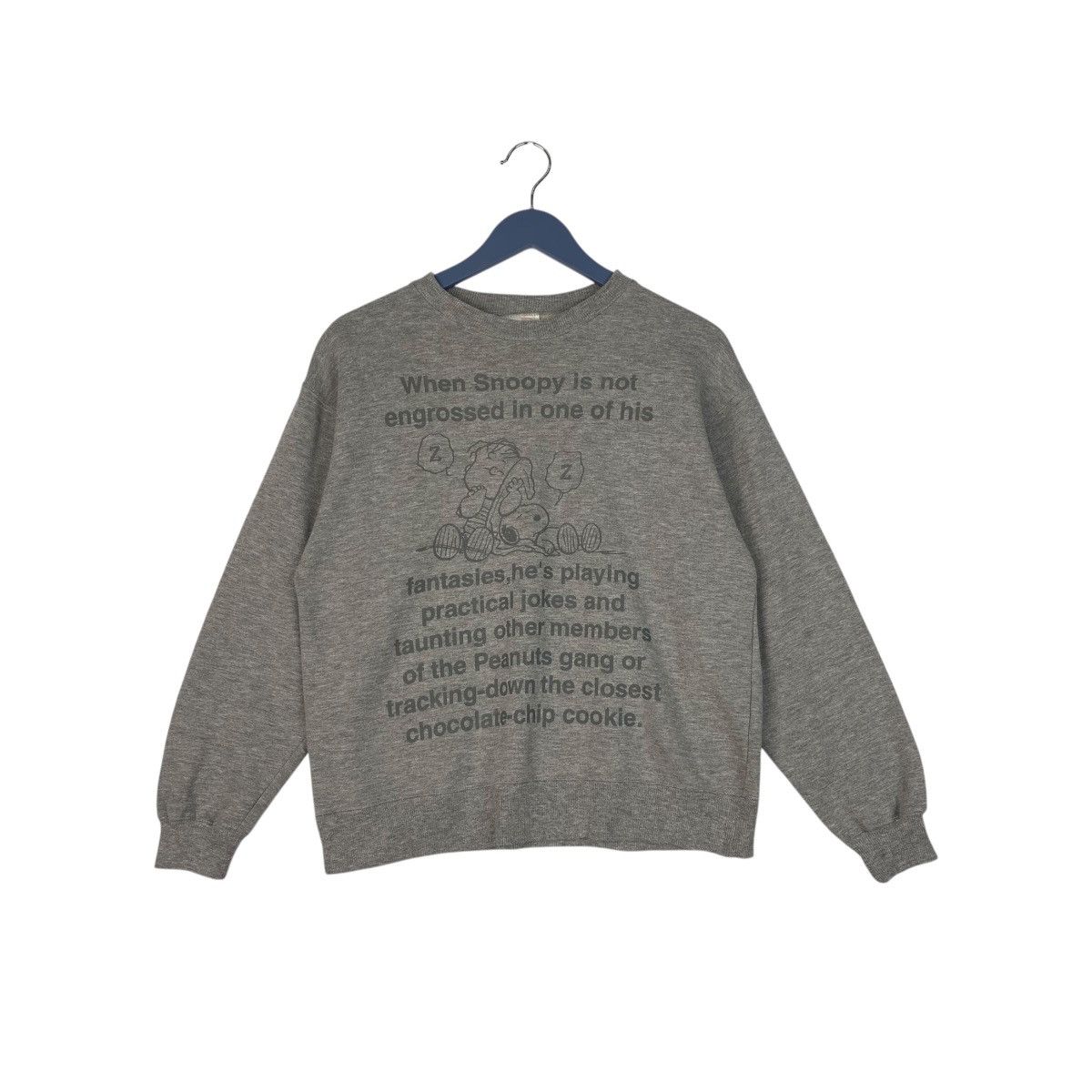 Peanuts × Snoop Dogg × Vintage Vintage Peanuts Cartoon Embroidered Sweatshirt Grey Size M / US 6-8 / IT 42-44 - 1 Thumbnail