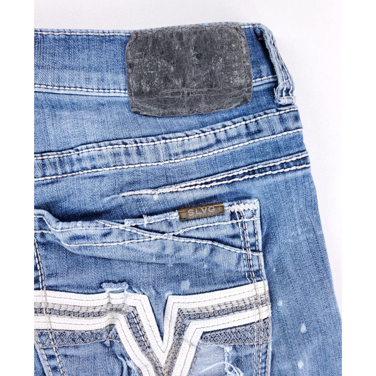 Vintage **SALVAGE MAYHEM STRAIGHT DISTRESSED JEANS MENS 37 R (31 INSEAM)** User: SALVAGE MAYHEM STRAIGHT DISTRESSED JEANS MENS 37 R (31 INSEAM) Size US 37 - 6 Thumbnail
