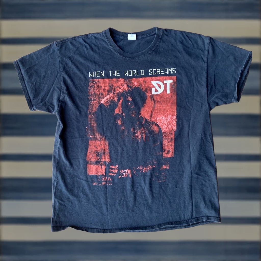 Gildan Dark Tranquility I Am Panic I Am Fear T Shirt XL Mens Black Cotton Graphic Print 2 Sided Band 2010-2019 Gildan Crew Neck Short Sleeve Shirt Size US XL / EU 56 / 4 - 1 Thumbnail