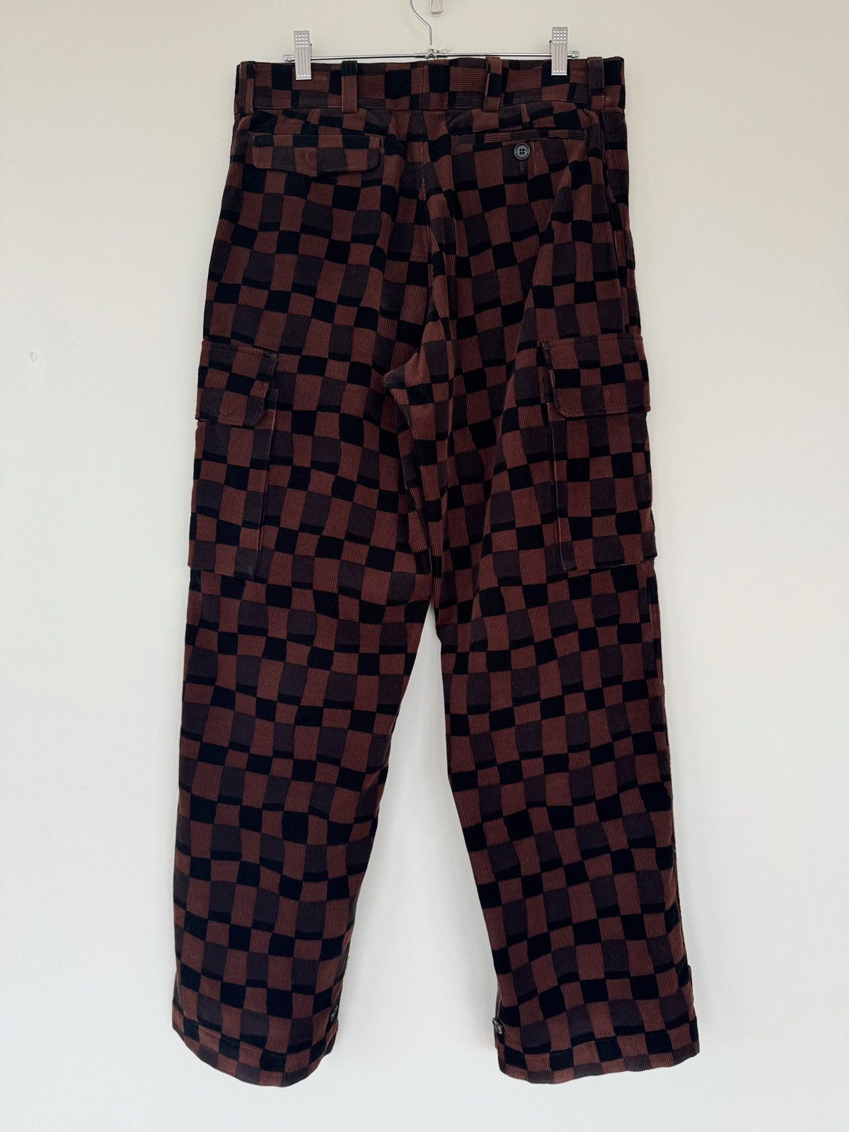 Marni Damier Check Corduroy Cargo Pants Size US 32 / EU 48 - 2 Thumbnail