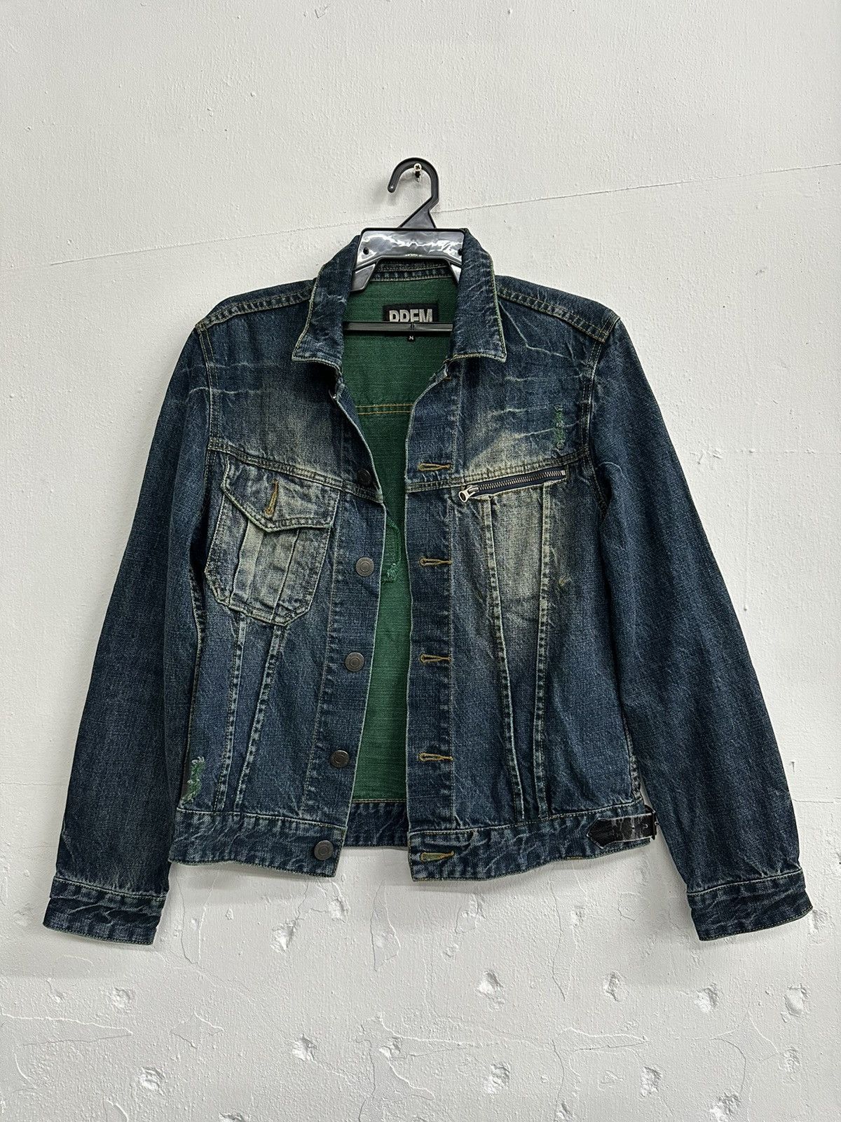 Japanese Brand VTG PPFM Distress Punk Denim Jacket Size US M / EU 48-50 / 2 - 2 Thumbnail