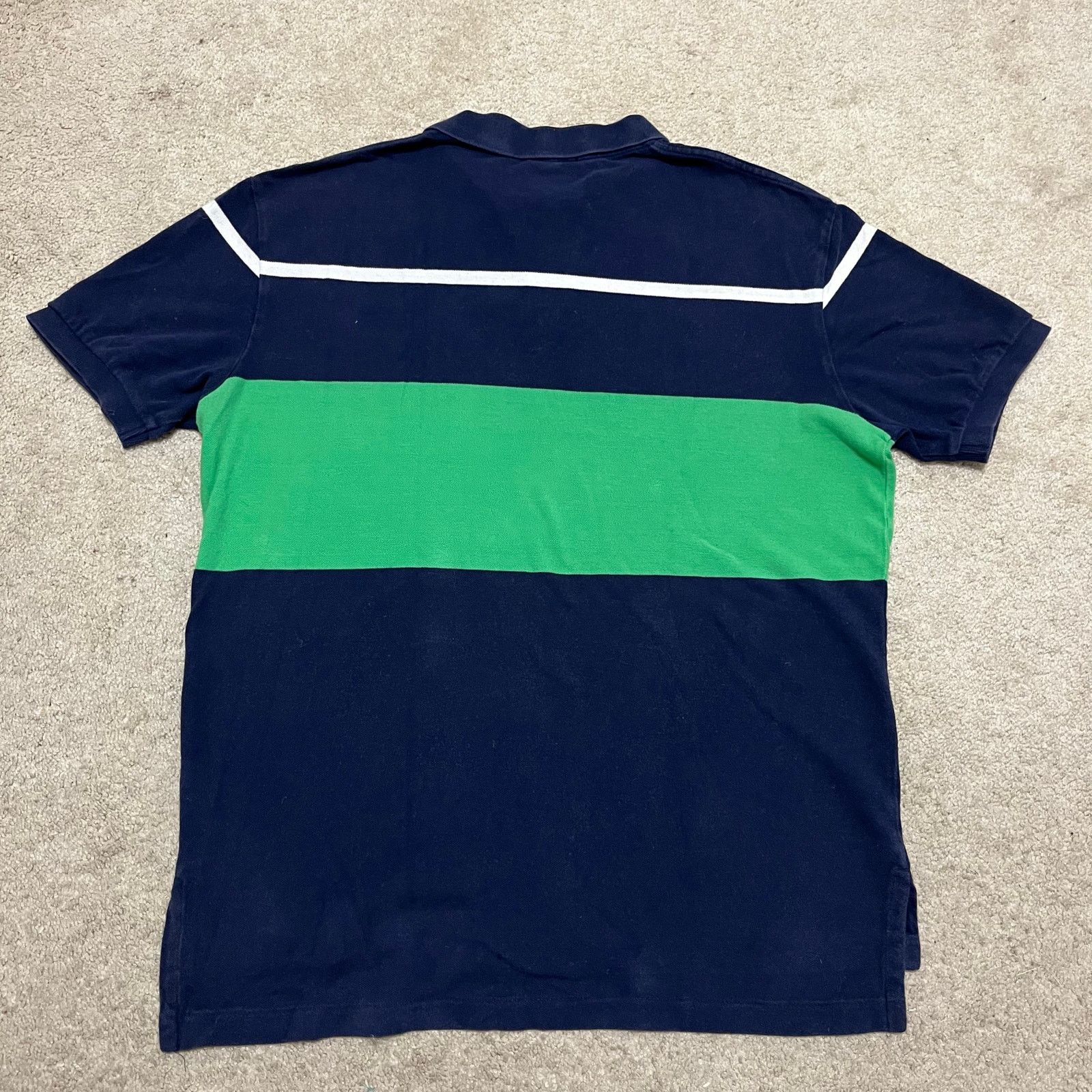 Polo Ralph Lauren Polo Ralph Lauren Striped Navy Green Polo Shirt Large Size US L / EU 52-54 / 3 - 2 Thumbnail