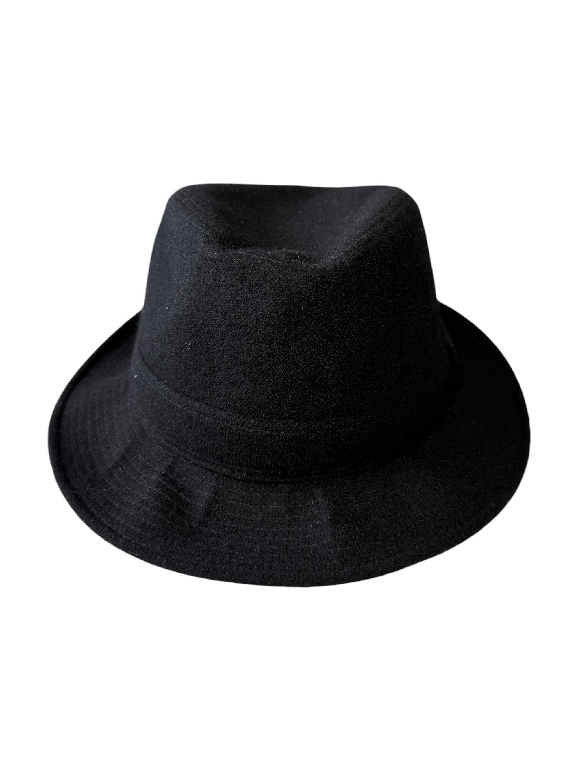 Hermes Hermes Black Cashmere and Silk Fedora Hat Size 58 Size ONE SIZE - 2 Thumbnail