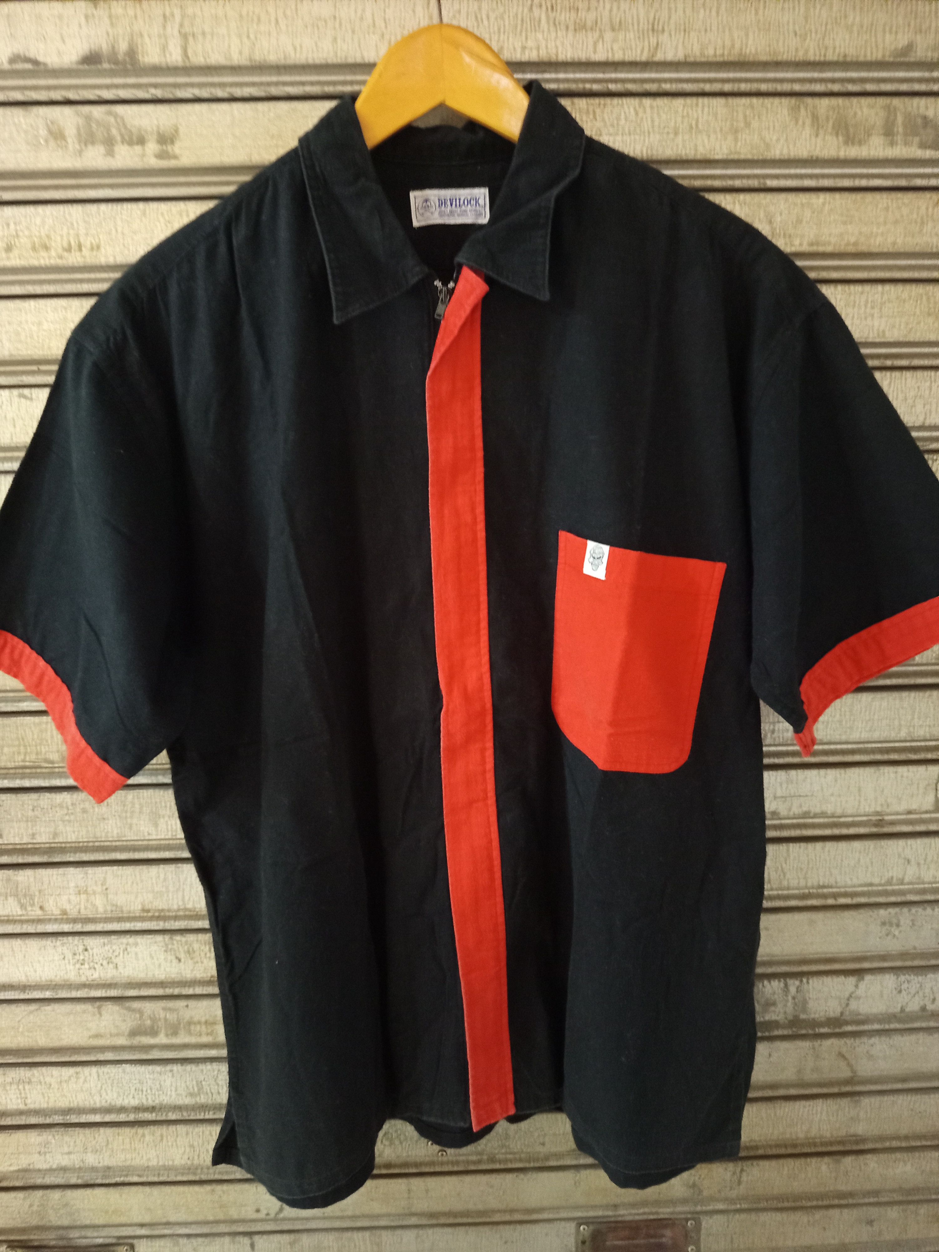 Devilock Devilock Zip-Up Short Sleeve Shirt Size US L / EU 52-54 / 3 - 1 Thumbnail