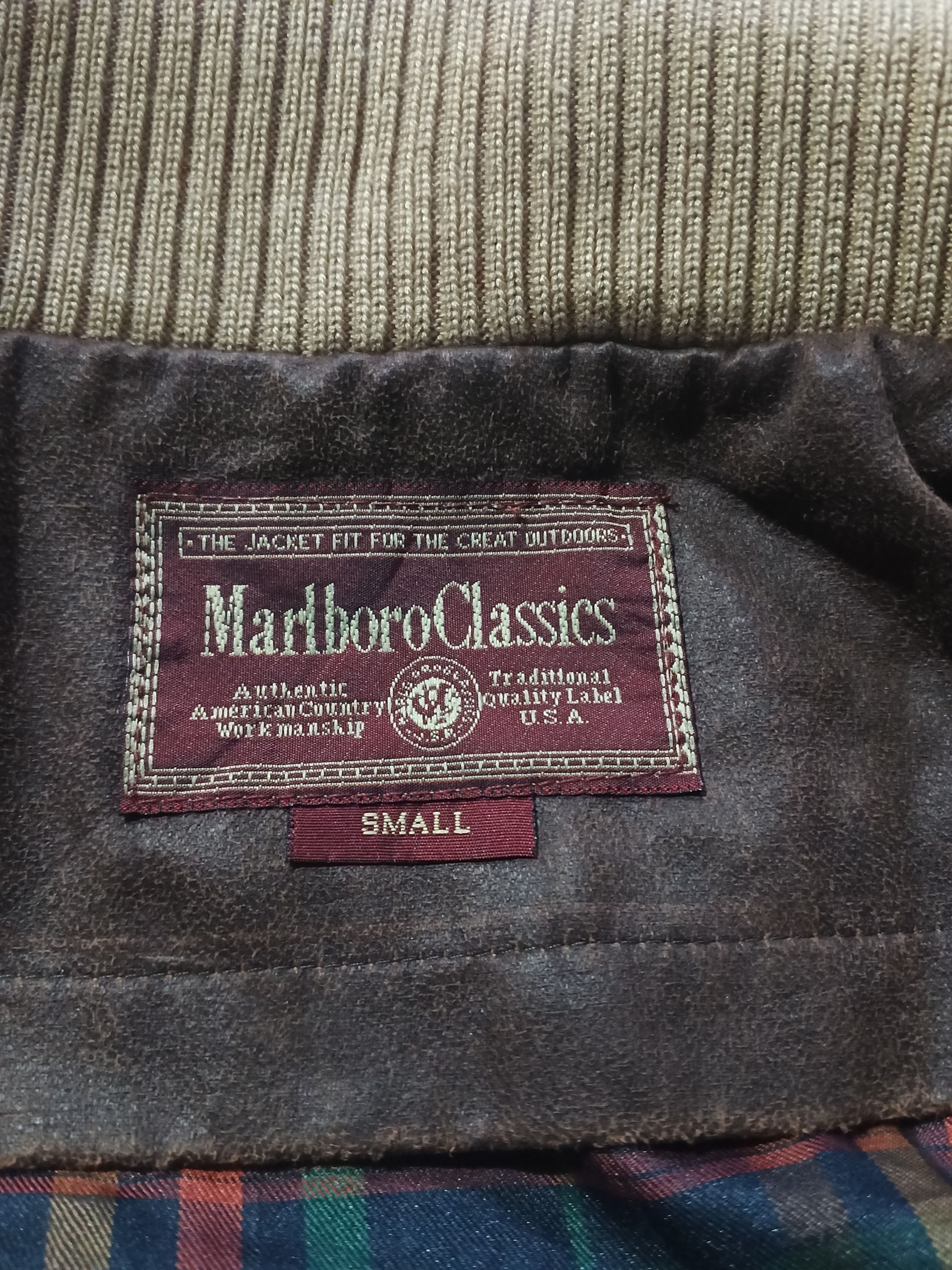 Marlboro Classics VINTAGE MARLBORO CLASSICS CANVAS WORK CHORE JACKET LEATHER Size US S / EU 44-46 / 1 - 4 Thumbnail