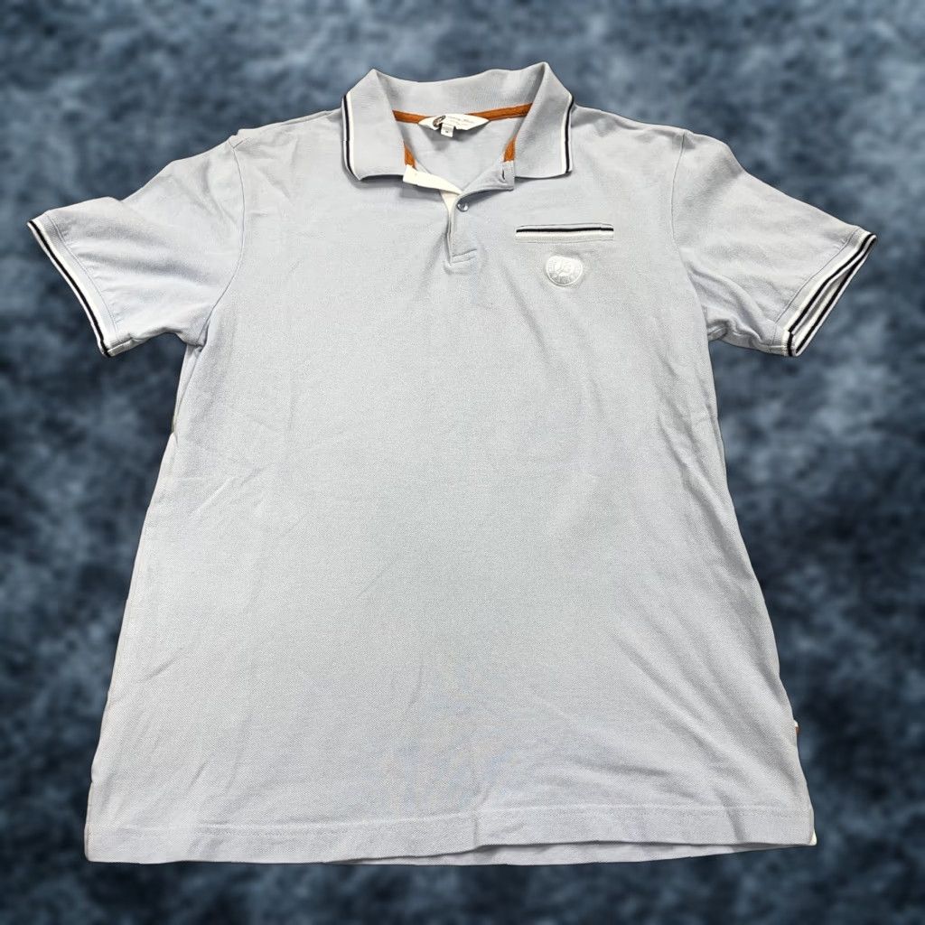 Vintage Roland Garros Polo Shirt Mens Medium Blue Logo Cotton Pique Tennis Shirt Polo M Blue Mens Size US M / EU 48-50 / 2 - 1 Thumbnail