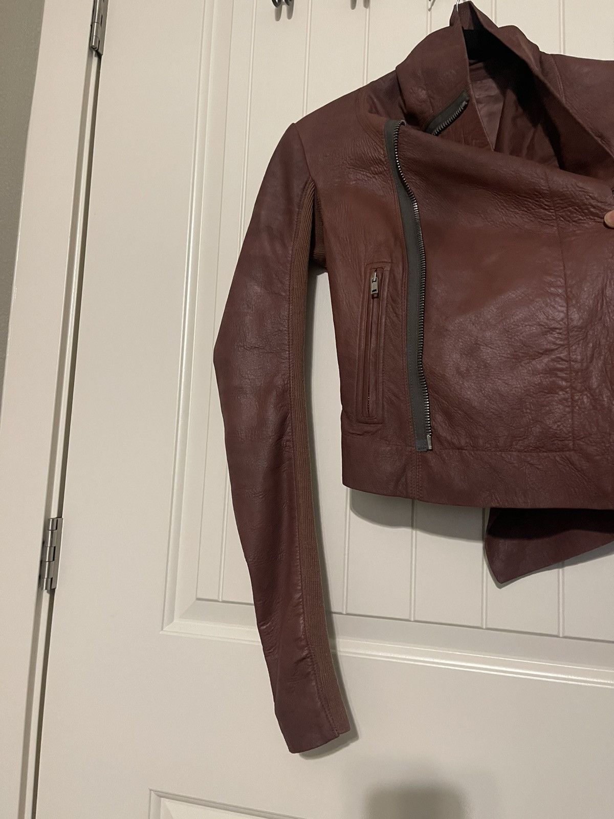 Rick Owens Women’s Rick Owens Leather Jacket Size XS / US 0-2 / IT 36-38 - 4 Thumbnail