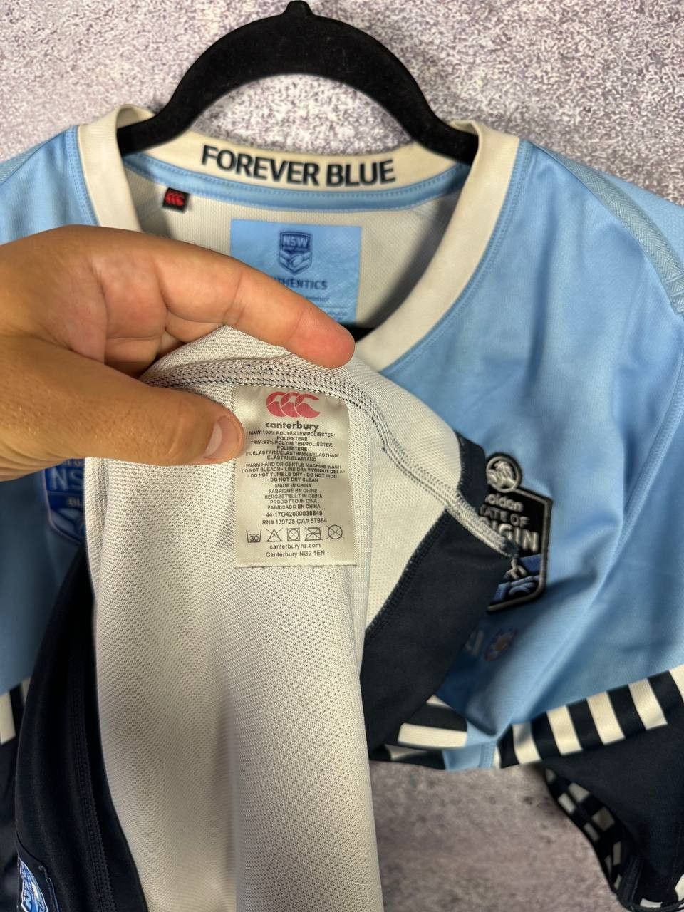 Canterbury of New Zealand New South Wales Blues State of Origin Rugby Jersey XL Size Size US XL / EU 56 / 4 - 13 Thumbnail