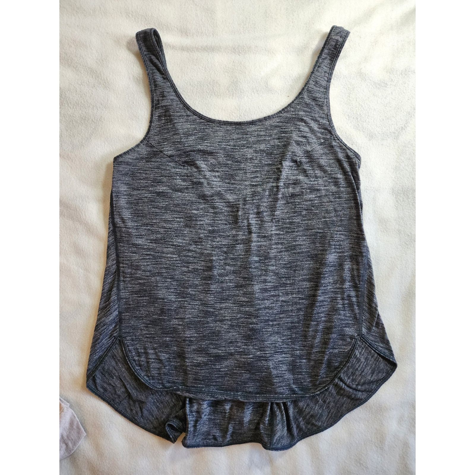 Lululemon Lululemon Straight Up Singlet Tank Heathered Black 6 Loose Size M / US 6-8 / IT 42-44 - 3 Thumbnail