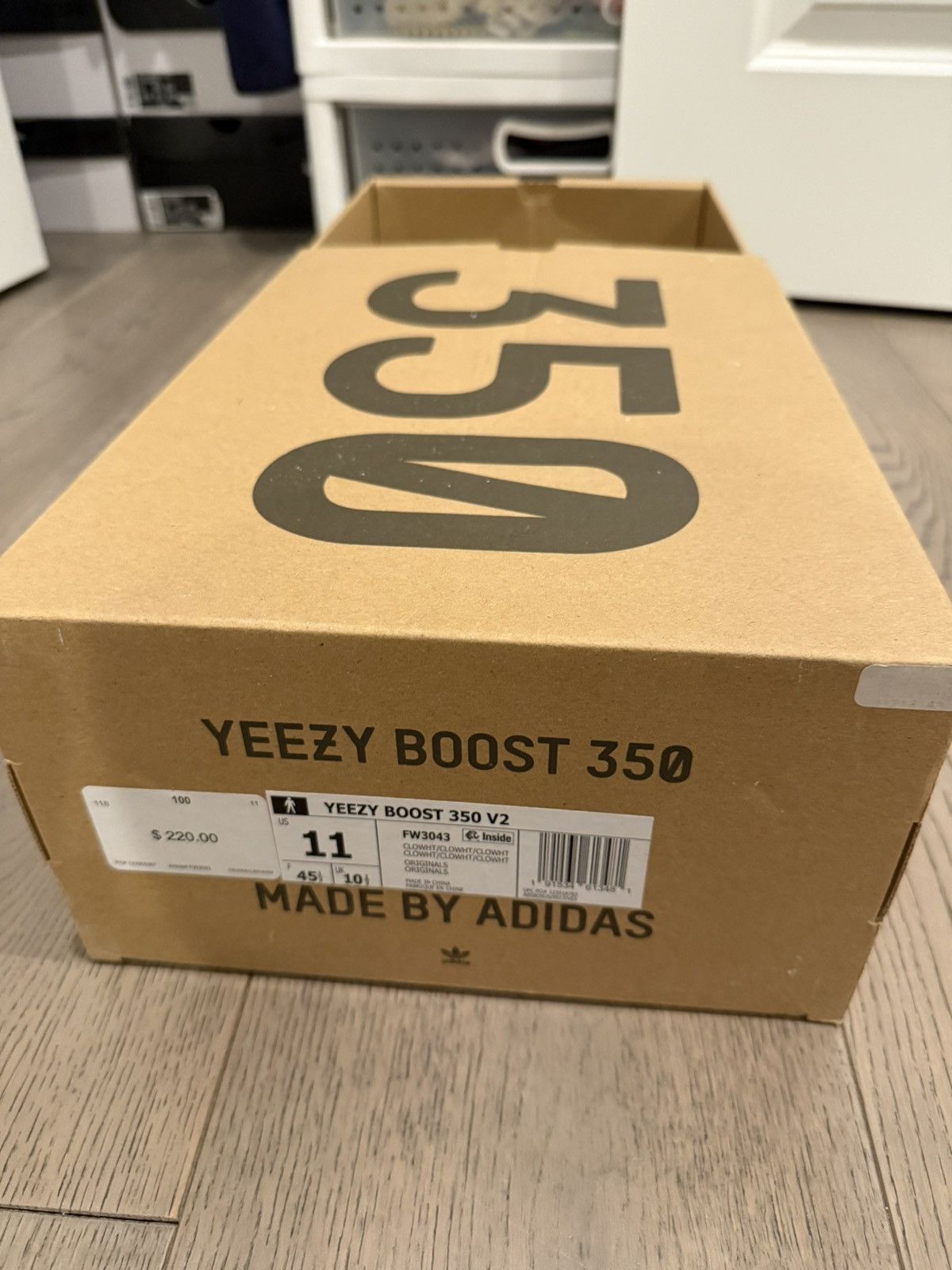 Yeezy Yeezy 350 white cloud 2019 Size US 11 / EU 44 - 8 Thumbnail