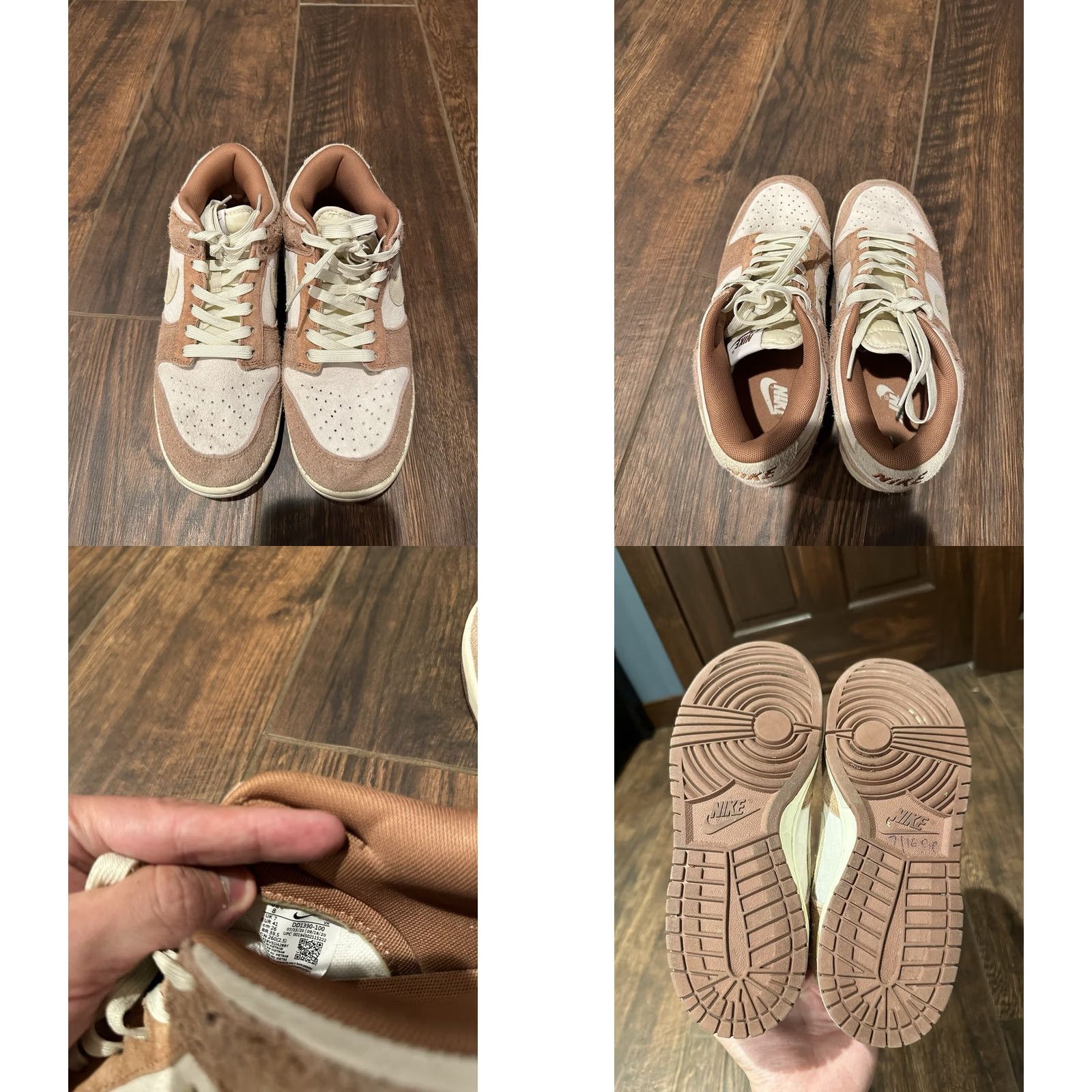 Nike Nike Dunk Low Pro Premium Medium Curry Size 8 Men’s DD1390-100 Basketball Sneaker Mens Size US 8 / EU 41 - 8 Thumbnail