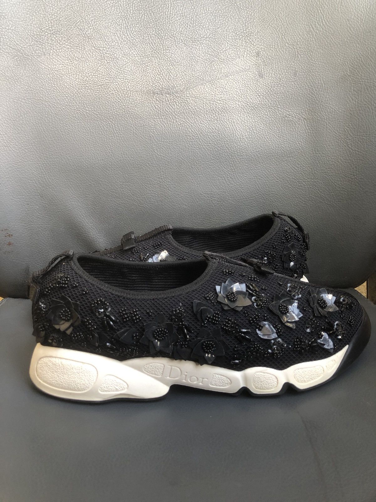 Dior Christian Dior Black Mesh Women’s Sneakers Size 38 Size US 8 / IT 38 - 7 Thumbnail