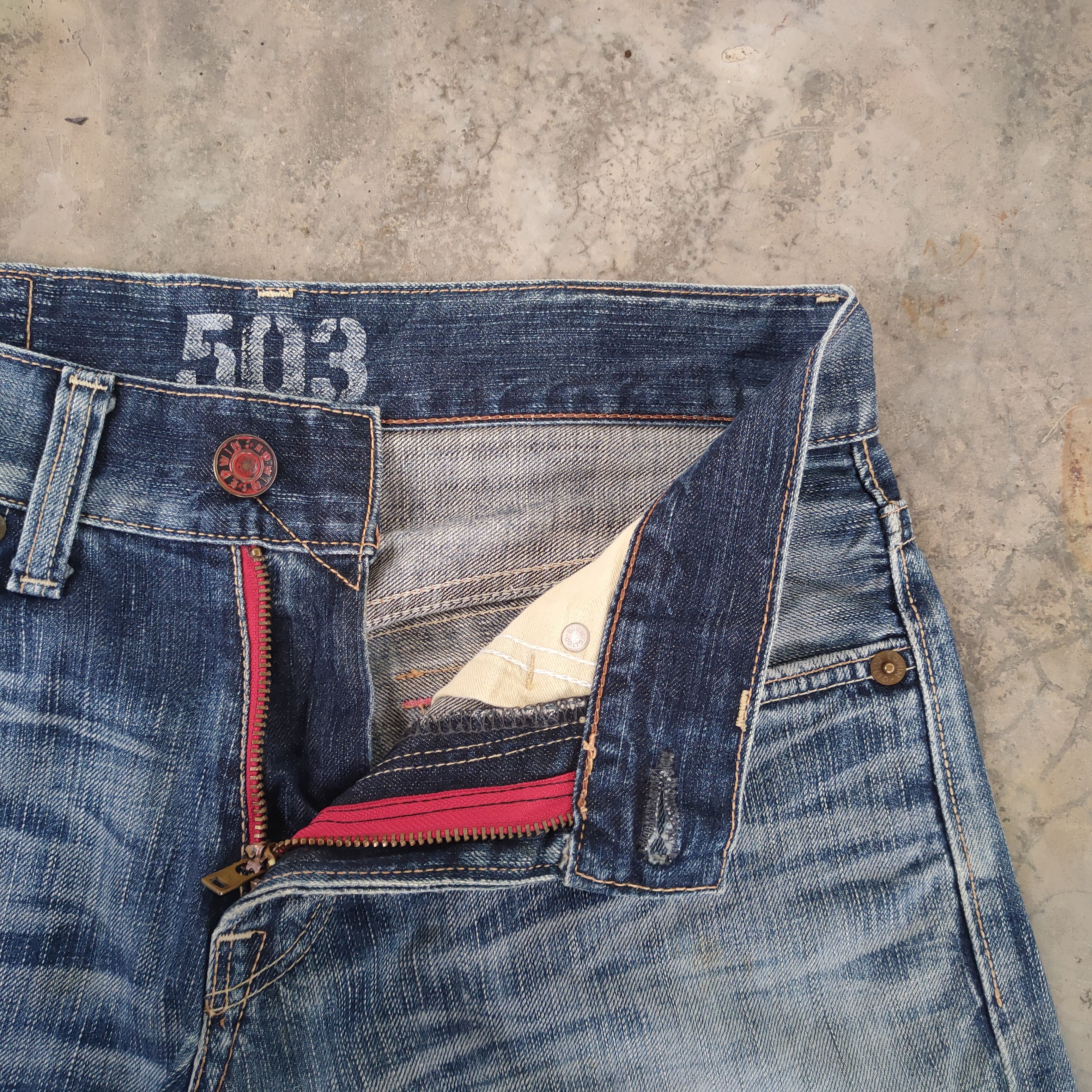Edwin W30 VINTAGE EDWIN DISTRESSED FADED JEANS DENIM PANTS Size US 30 / EU 46 - 7 Thumbnail
