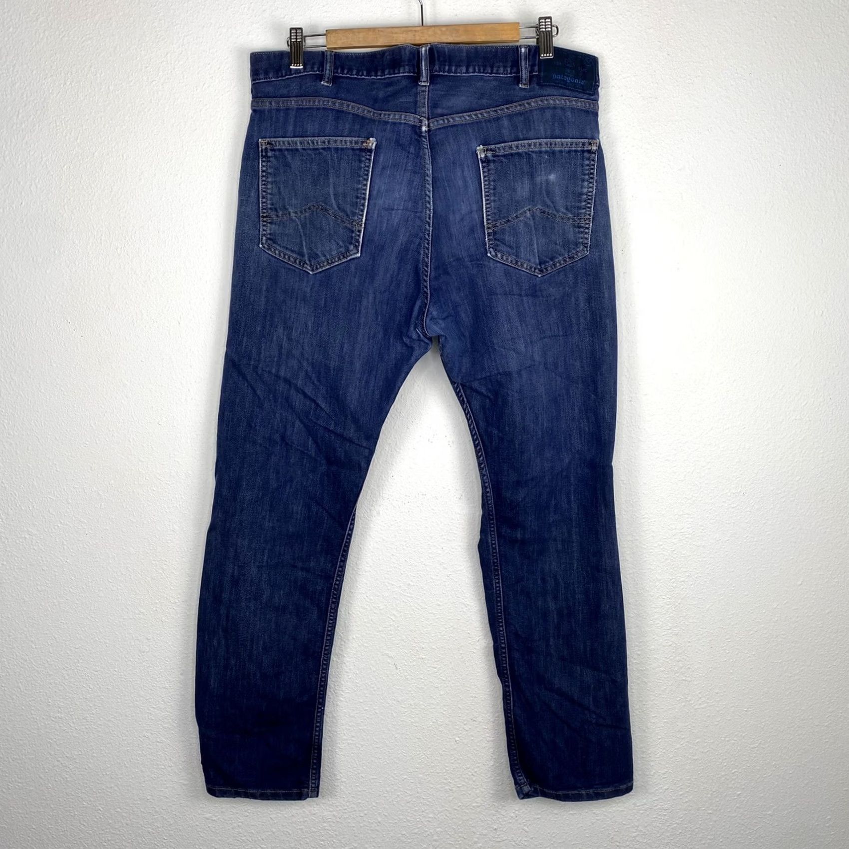 Patagonia Patagonia Jeans Distressed 36x29 Regular Men Straight Blue Cotton Organic Iron Clad - Vintage? Size US 36 / EU 52 - 6 Thumbnail