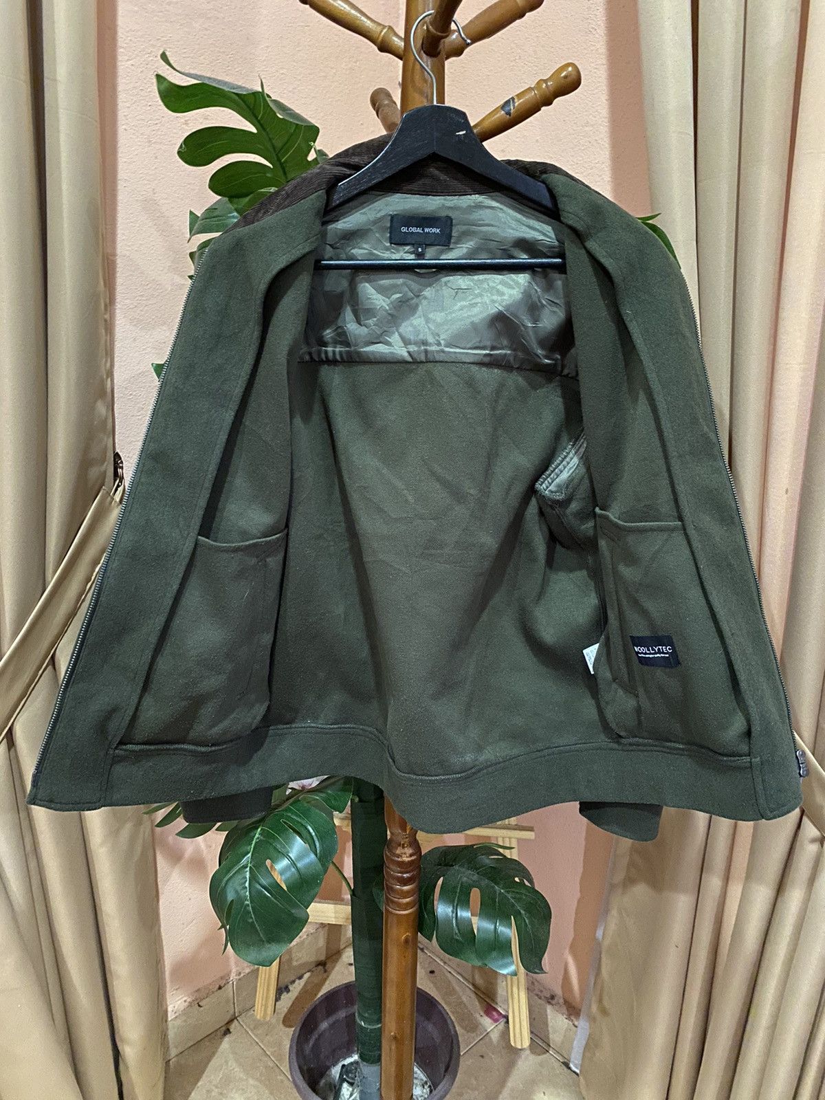 Global Work WoollyTec Jacket – Classic Green Workwear Style