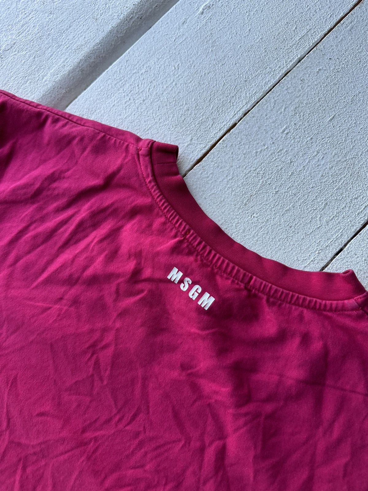 MSGM LUXURY 🚨 MSGM PURPLE TEE WITH LOGO BOXY FIT Y2K RARE Size US XL / EU 56 / 4 - 13 Thumbnail