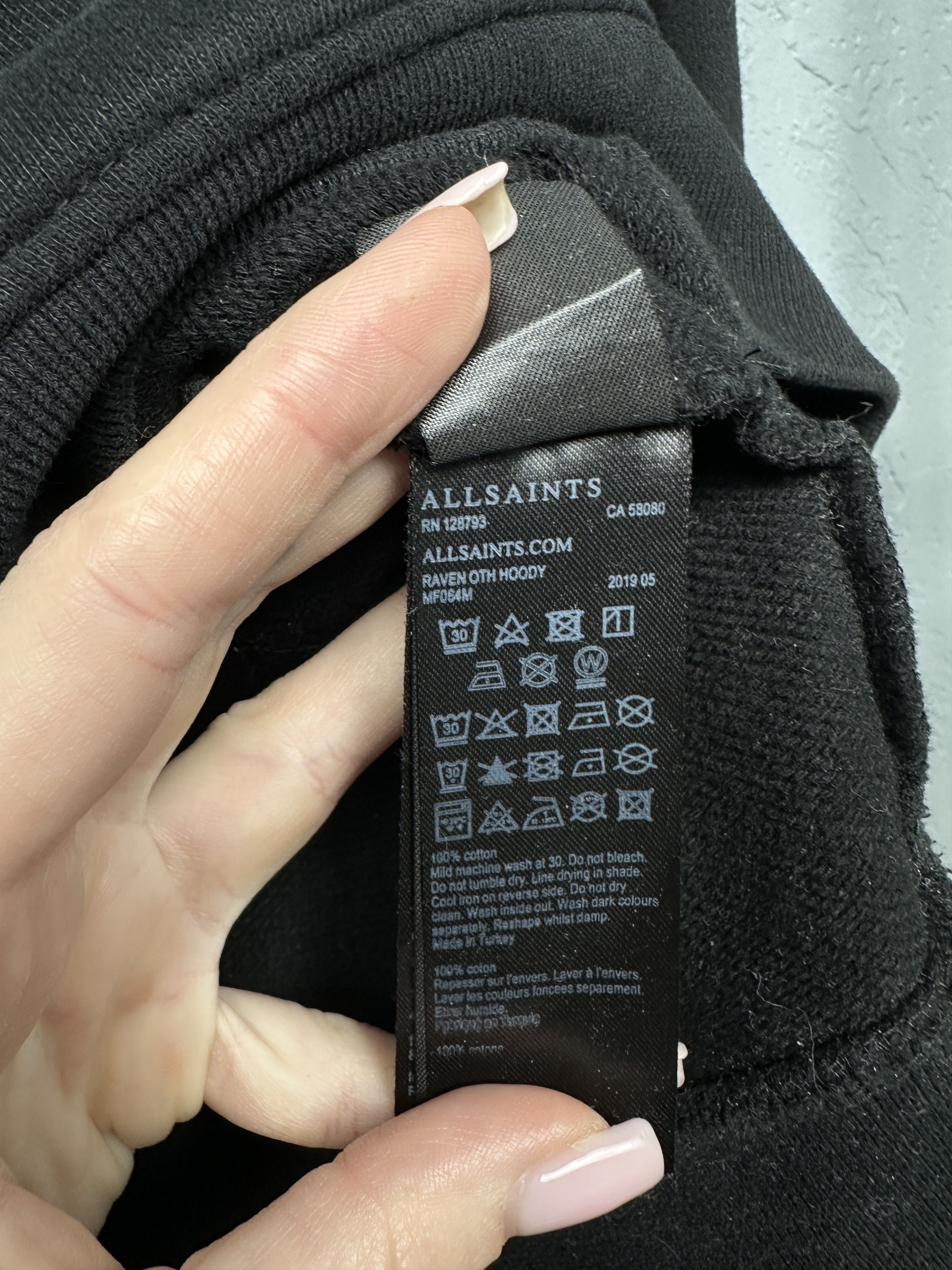 Allsaints Allsaints Mens Raven OTH Hoody Size US M / EU 48-50 / 2 - 5 Thumbnail