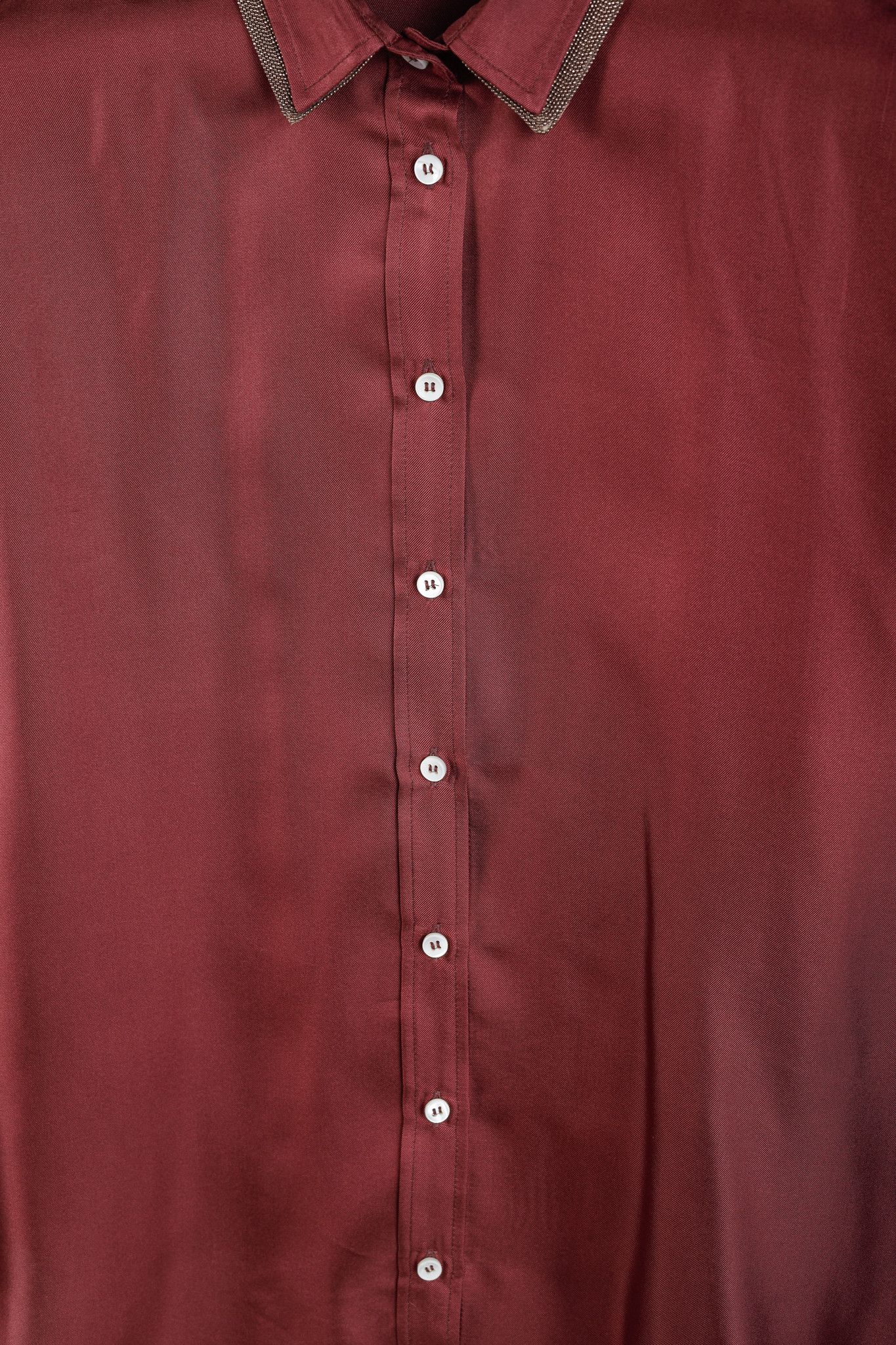Brunello Cucinelli Brunello Cucinelli AW/18 Monili-Trim Silk Button-Up Blouse Size M / US 6-8 / IT 42-44 - 9 Thumbnail