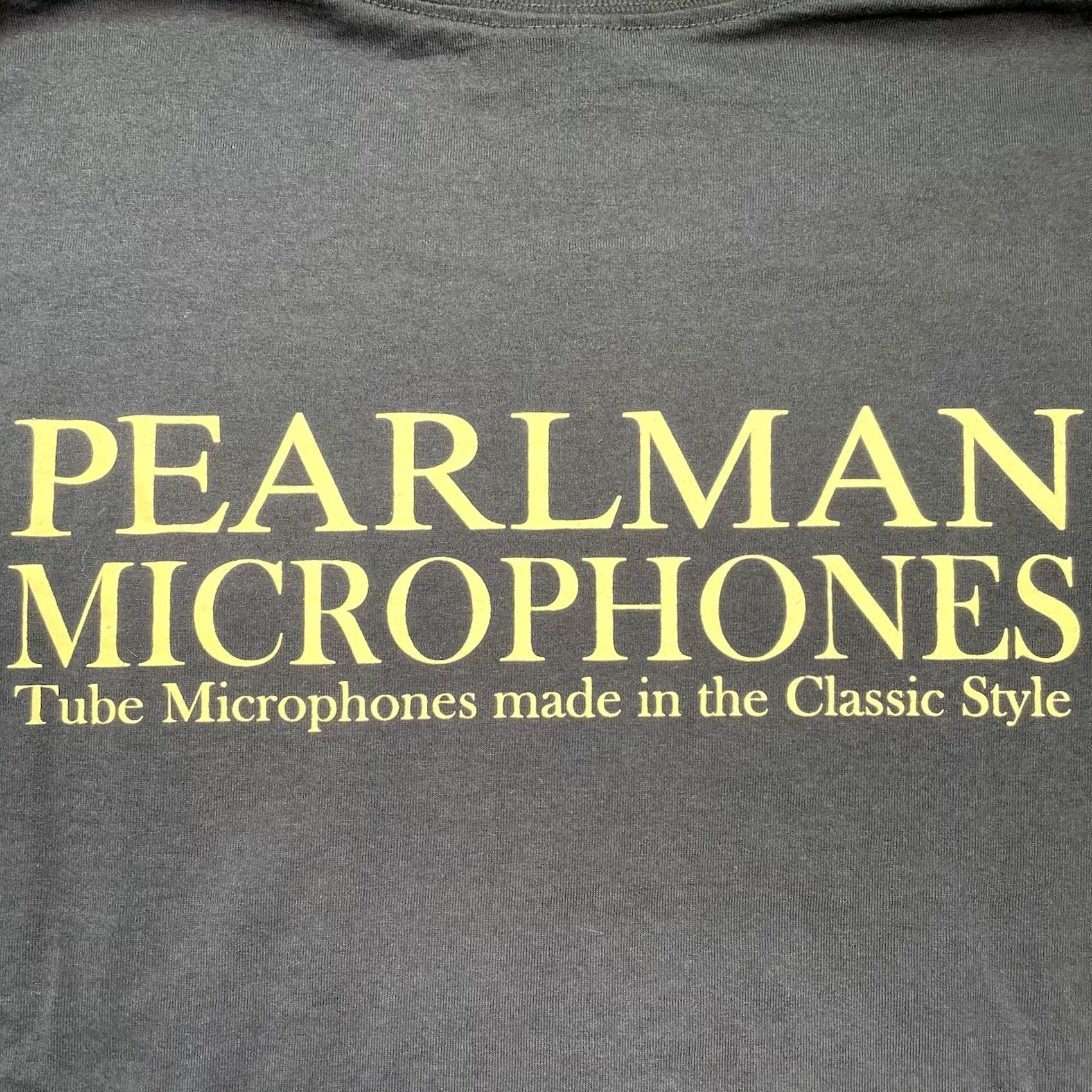Vintage Pearlman Microphone Shirt Men’s L Luxury Mic Music Industry Pocket Tee Tube Black Pocket Tee Mens L Size US L / EU 52-54 / 3 - 6 Thumbnail