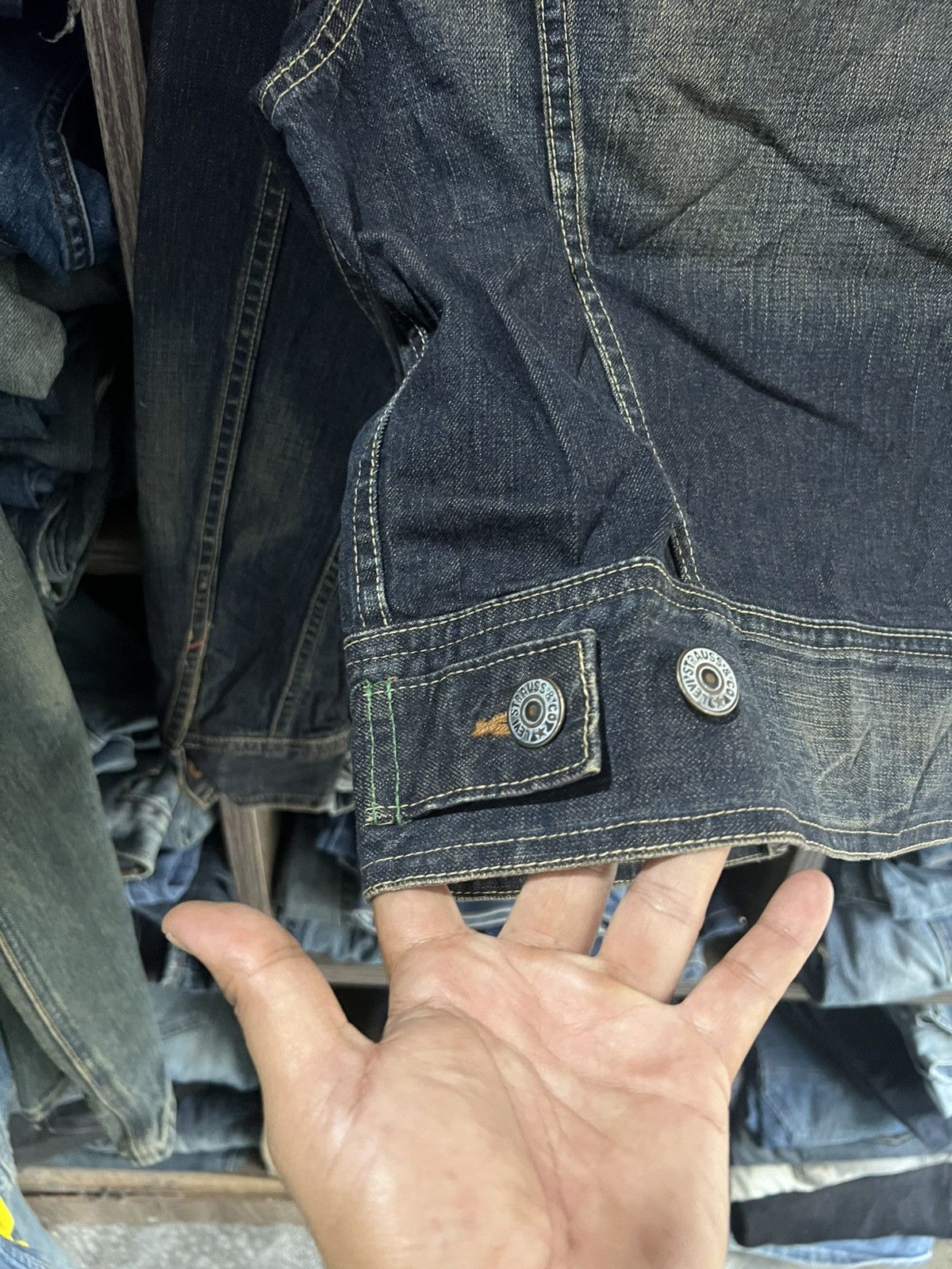 Levi's 🔥Vintage Levis Redloop Denim Jacket Size S / US 4 / IT 40 - 15 Thumbnail