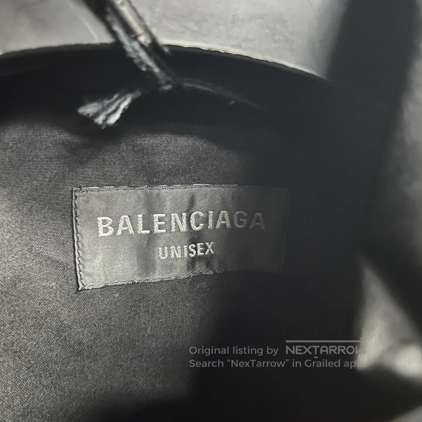 Balenciaga Balenciaga Black letter logo printed stand-up collar jacke Size US XS / EU 42 / 0 - 2 Thumbnail