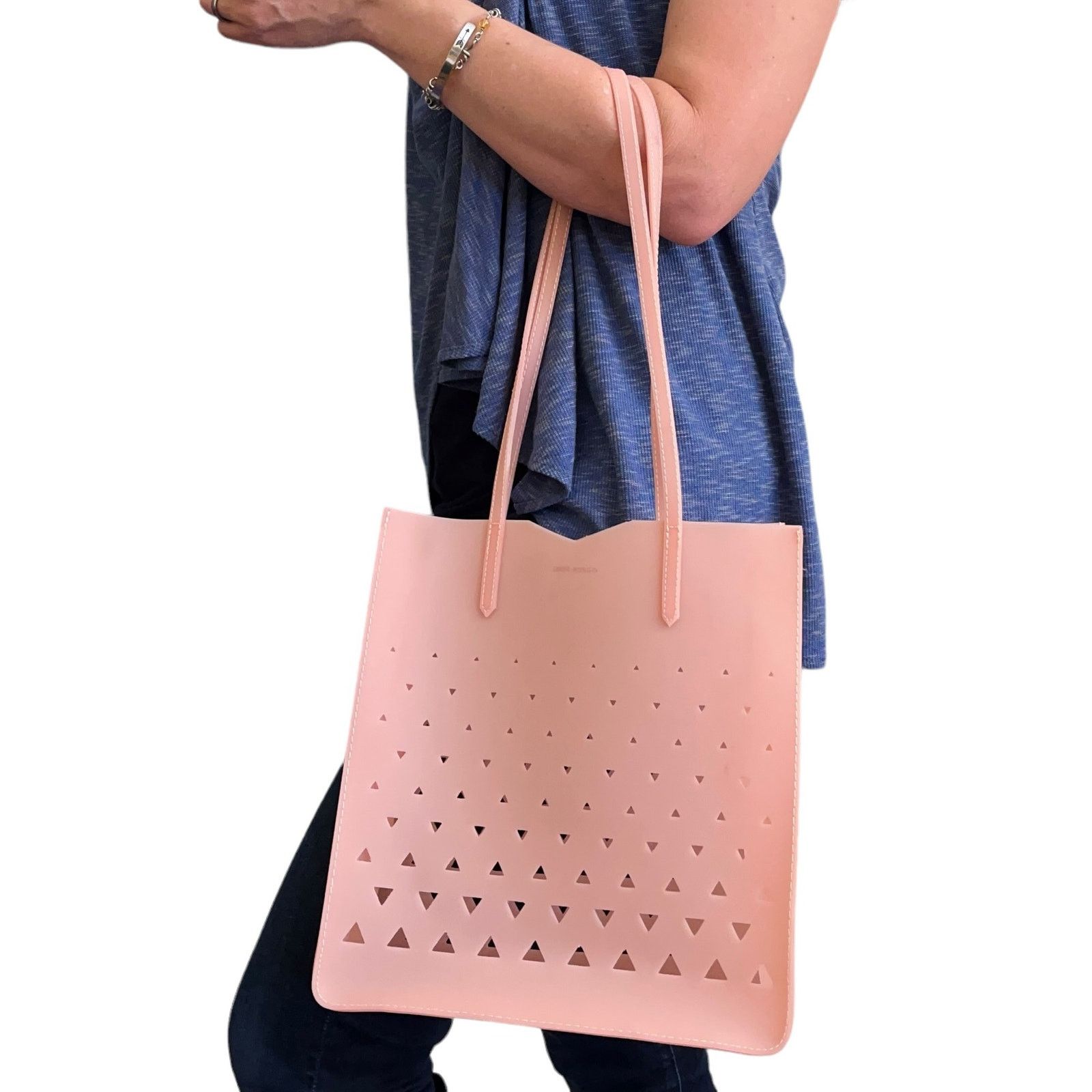 Eddie Borgo Eddie Borgo x Neiman Marcus Pink Jelly Tote Bag Rubber Purse Size ONE SIZE - 2 Thumbnail