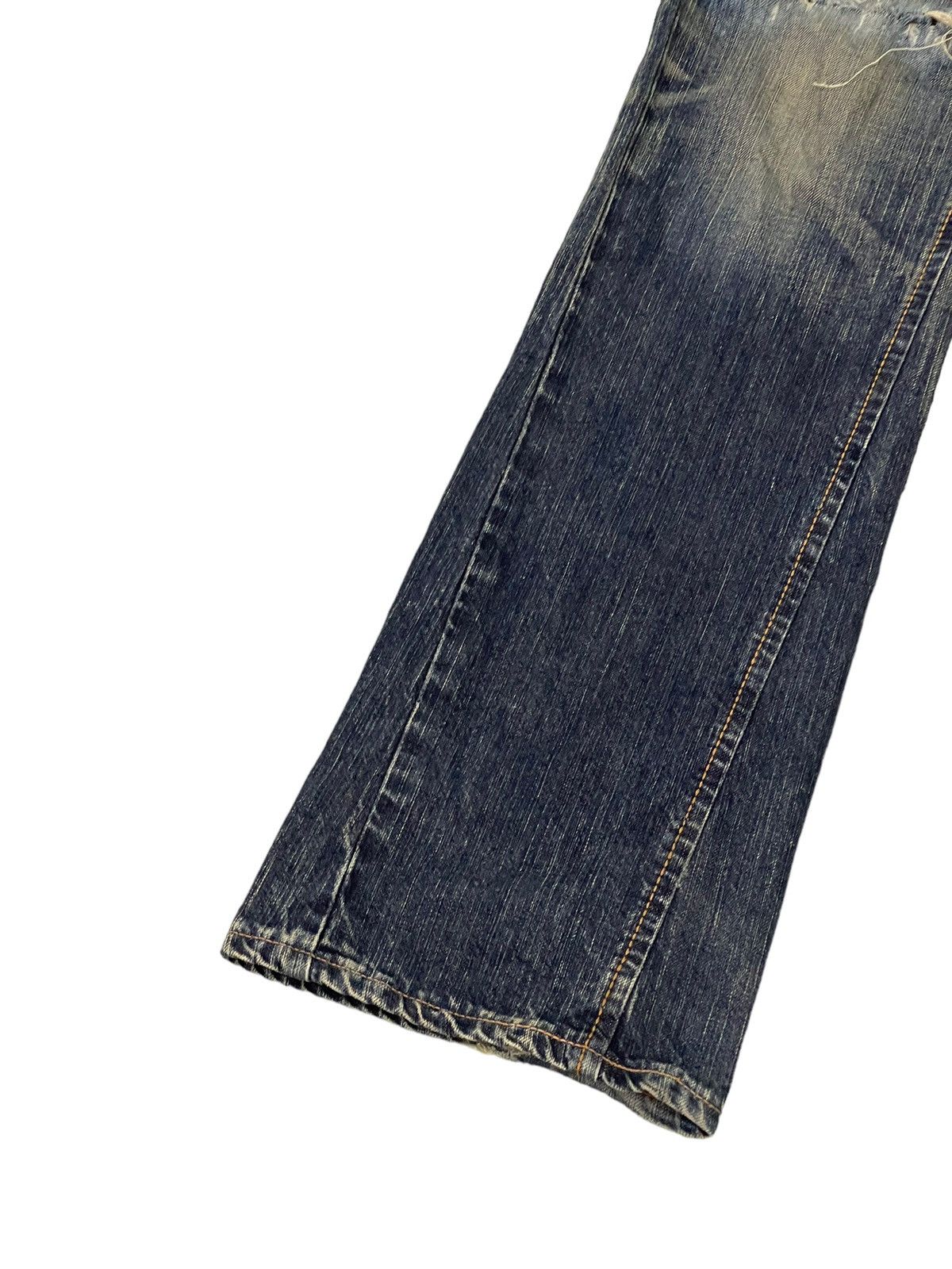 Edwin Flare Jeans Edwin Native Japan Distress Boot Cut 7🟦2 Size US 30 / EU 46 - 5 Thumbnail