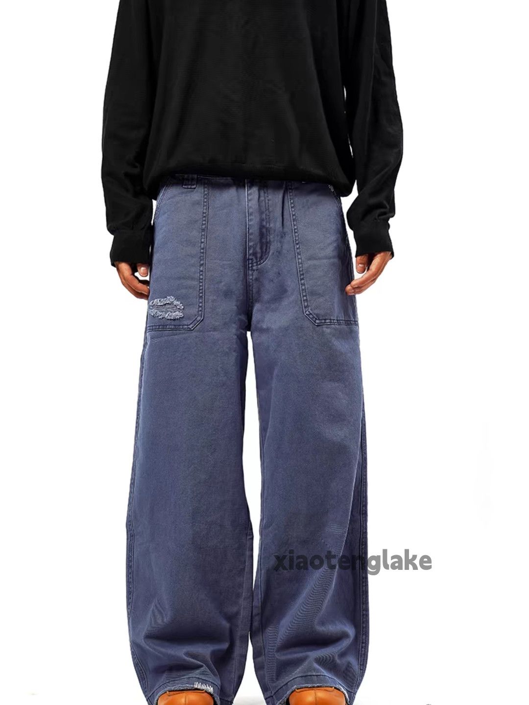Designer × Japanese Brand × Vintage utility skate hiphop yuppie flared baggy work cargo pants Size US 32 / EU 48 - 4 Thumbnail