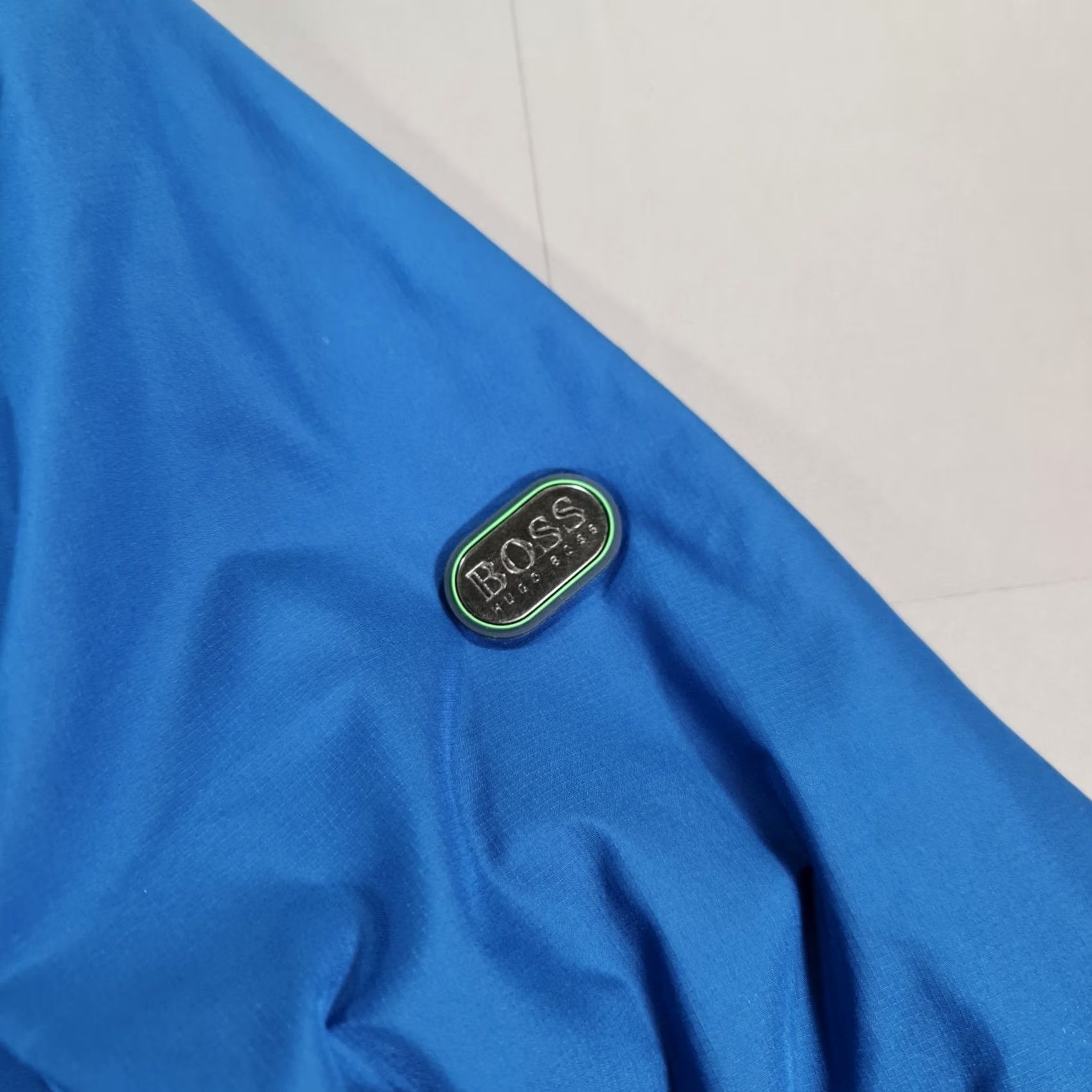 Hugo Boss HUGO BOSS Mens Jacket Blue Small Lightweight Windbreaker Woven Full Zip Jeenz Size US S / EU 44-46 / 1 - 5 Thumbnail