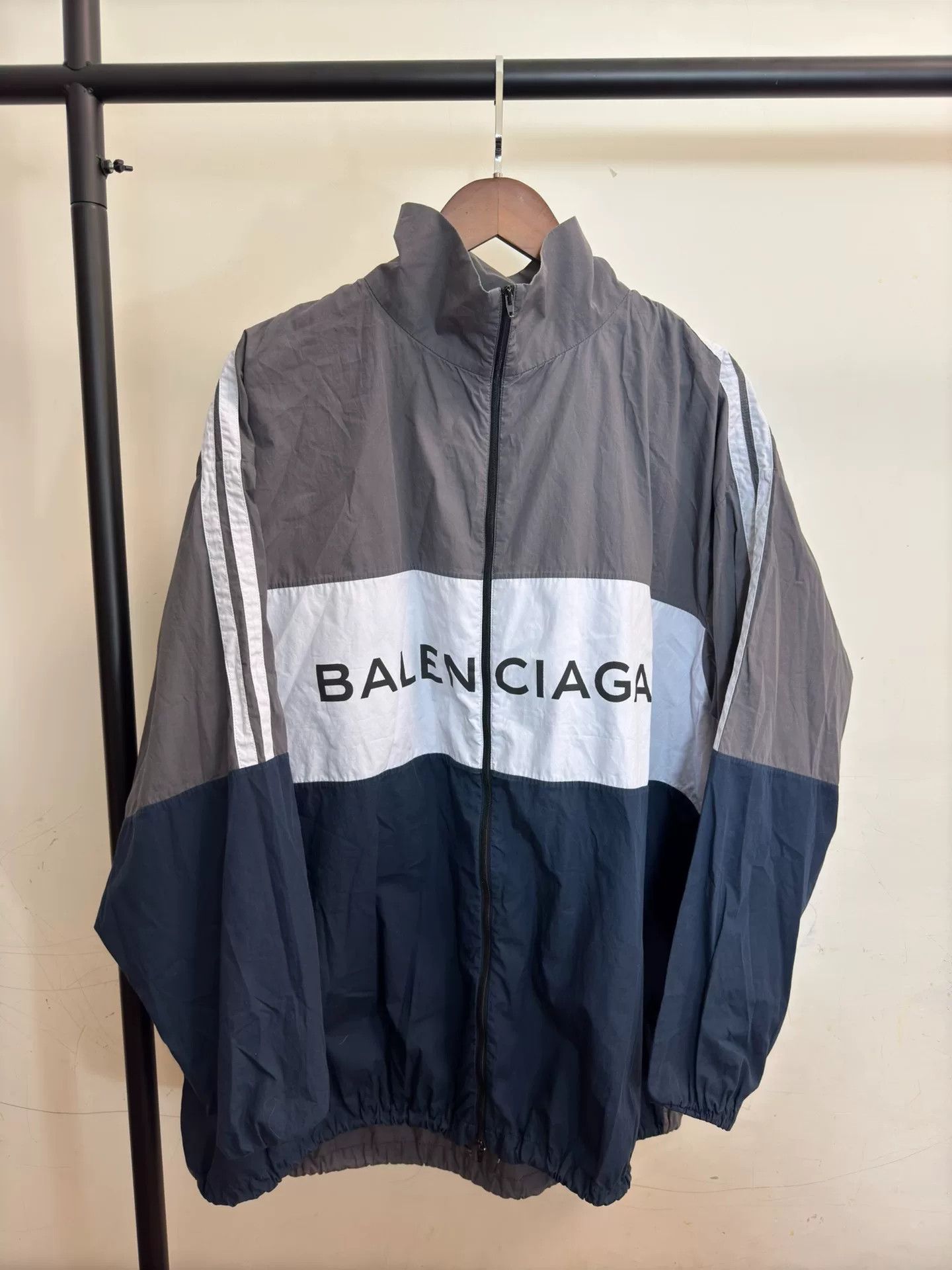 Balenciaga Balenciaga Classic Color-block Hoodie Jacket Size US M / EU 48-50 / 2 - 1 Thumbnail