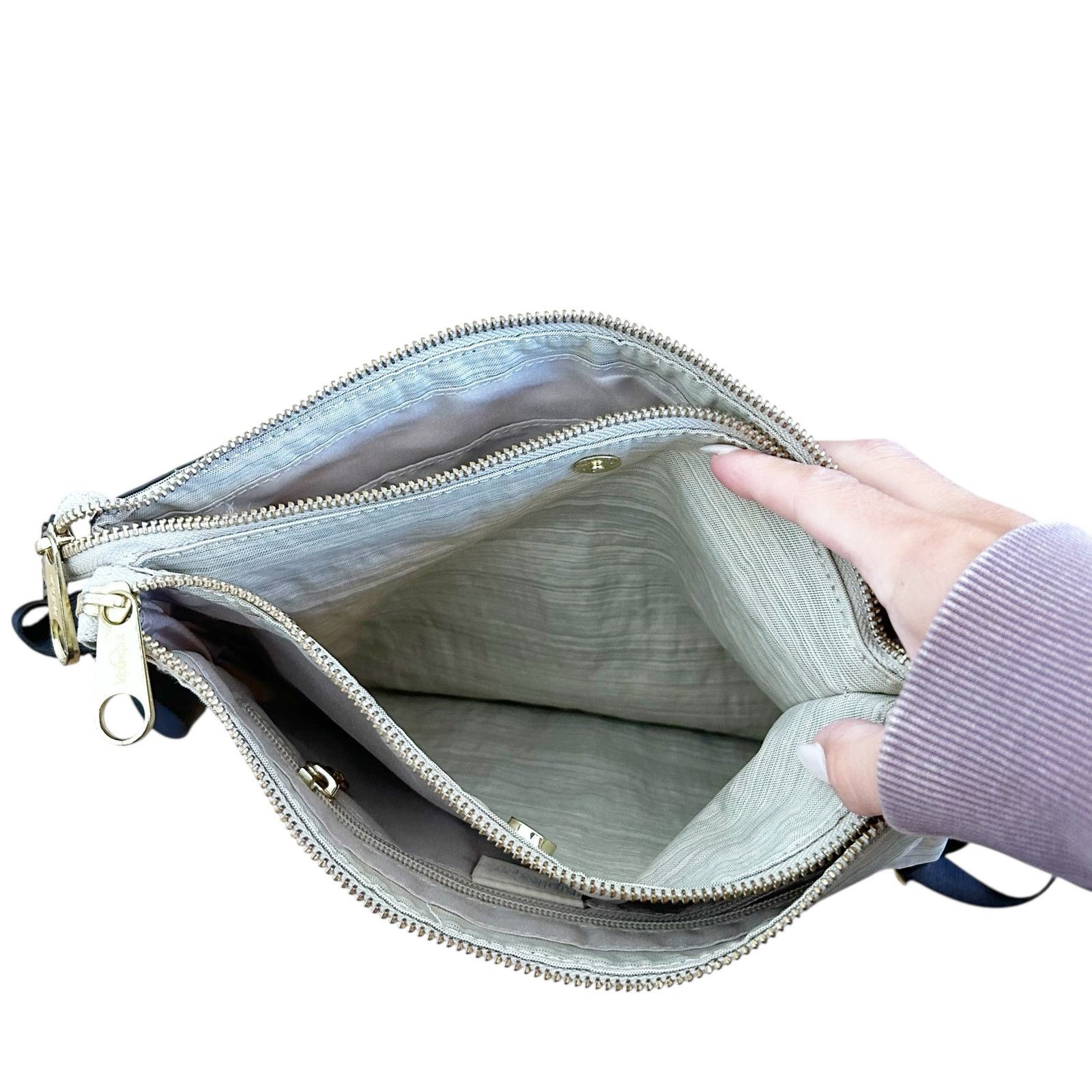 Other Kipling Gray Crossbody Bag Size ONE SIZE - 4 Thumbnail