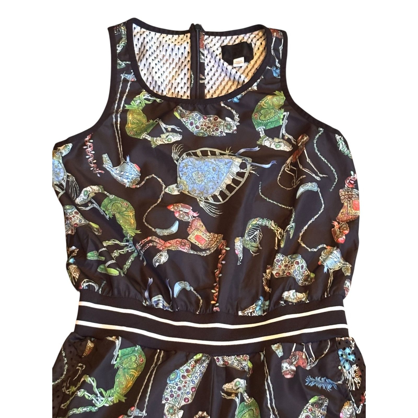 Puma Puma x SWASH London Fossil Printed Romper Medium Black Mesh Size 27" / US 4 / IT 40 - 3 Thumbnail