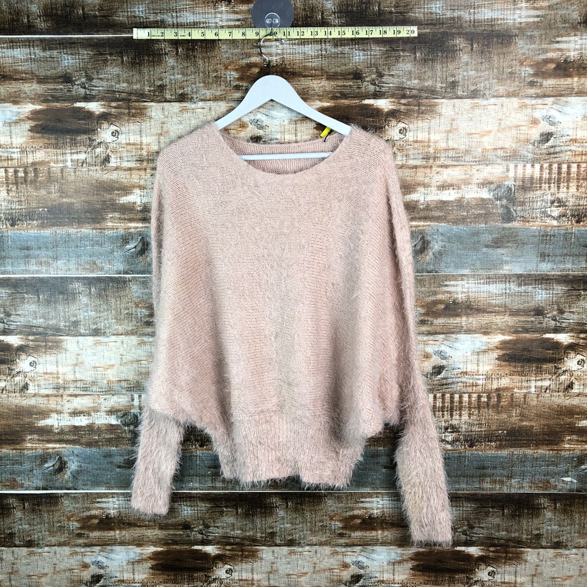 Homespun Knitwear DLL N’or Pink Mohair shaggy fur Knitwear #C420 Size XL / US 12-14 / IT 48-50 - 1 Thumbnail