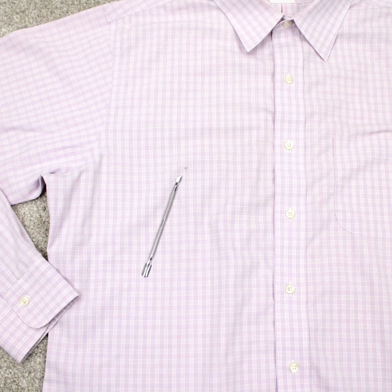 Brooks Brothers Brooks Brothers Shirt Mens 16 1/2 36 Pink Non-Iron Supima Cotton L/S Dress Shirt Size US XL / EU 56 / 4 - 5 Thumbnail