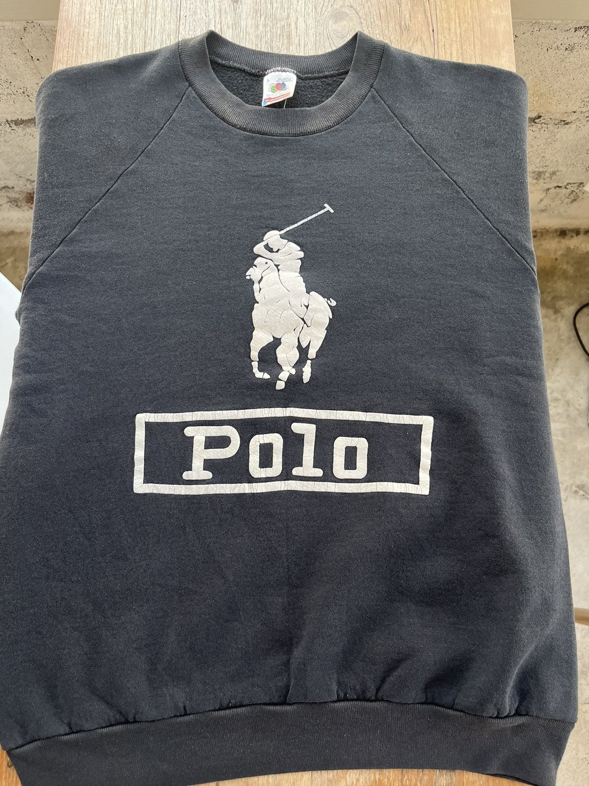 Polo Ralph Lauren × Vintage Vintage POLO old ( Bootleg ) 80’s Sweater Shirt Size US L / EU 52-54 / 3 - 3 Thumbnail