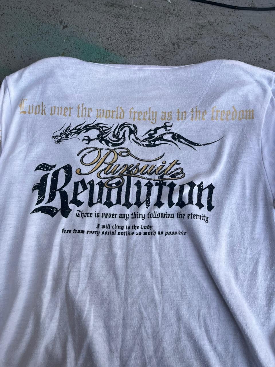 Japanese Brand Gothic Revolution Double Layers Poem Tee Punk Size US S / EU 44-46 / 1 - 9 Thumbnail