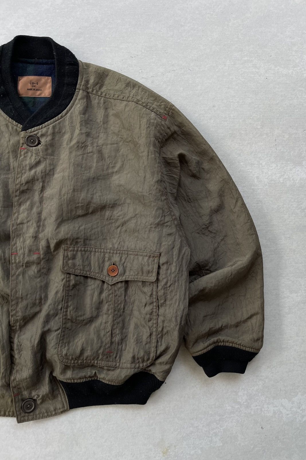 Issey Miyake × Japanese Brand × Vintage 🔥Vintage CD-4 Japan Bomber Jacket Inspired Issey Miyake Size US L / EU 52-54 / 3 - 5 Thumbnail