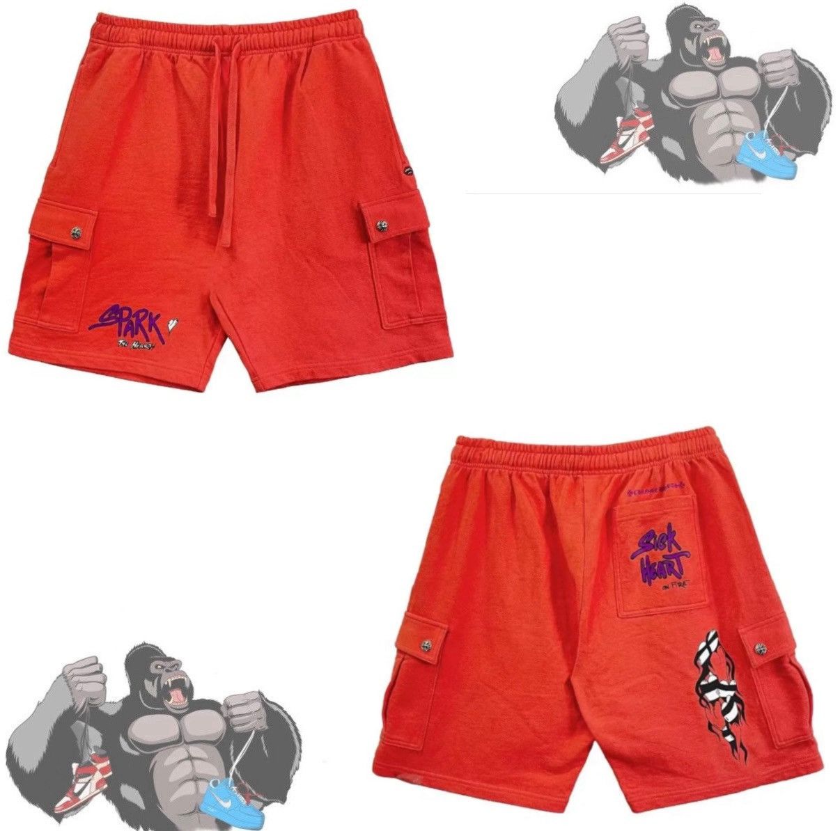Chrome Hearts Chrome Hearts Matty Boy Spark Sweat Shorts Size US 32 / EU 48 - 1 Thumbnail