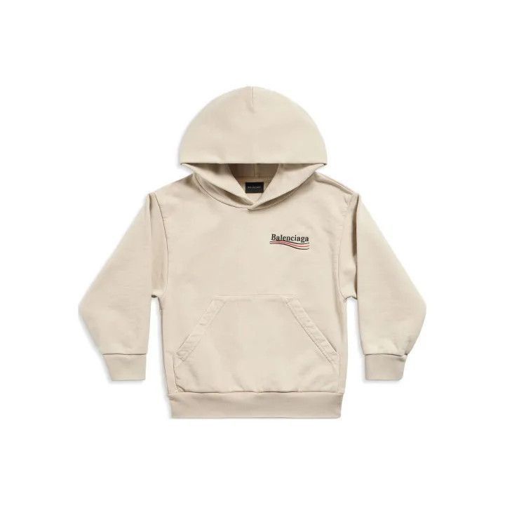 Balenciaga Balenciaga Balenciaga Kids Letter Embroidery Hoodie in Bei Size US M / EU 48-50 / 2 - 1 Thumbnail