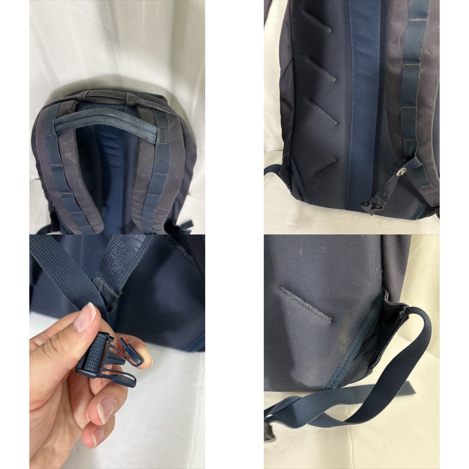 The North Face VINTAGE The North Face Lineage 20L Backpack Navy Blue Aztec Pattern Mens Medium Portable School Outdoor Laptop Sleeve/Protection Rip on Side Size ONE SIZE - 10 Thumbnail